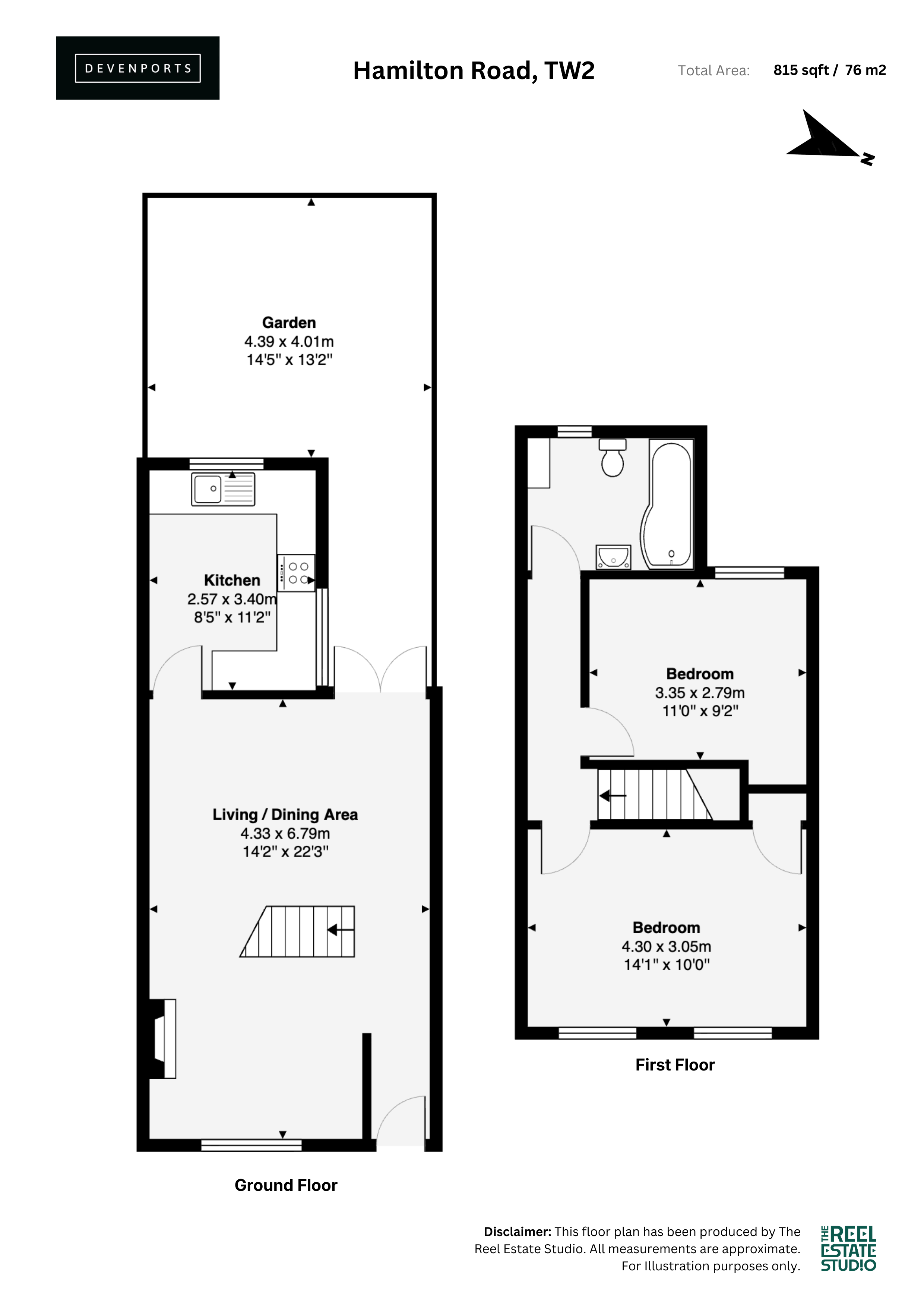 58, Hamilton Road, Twickenham floorplan