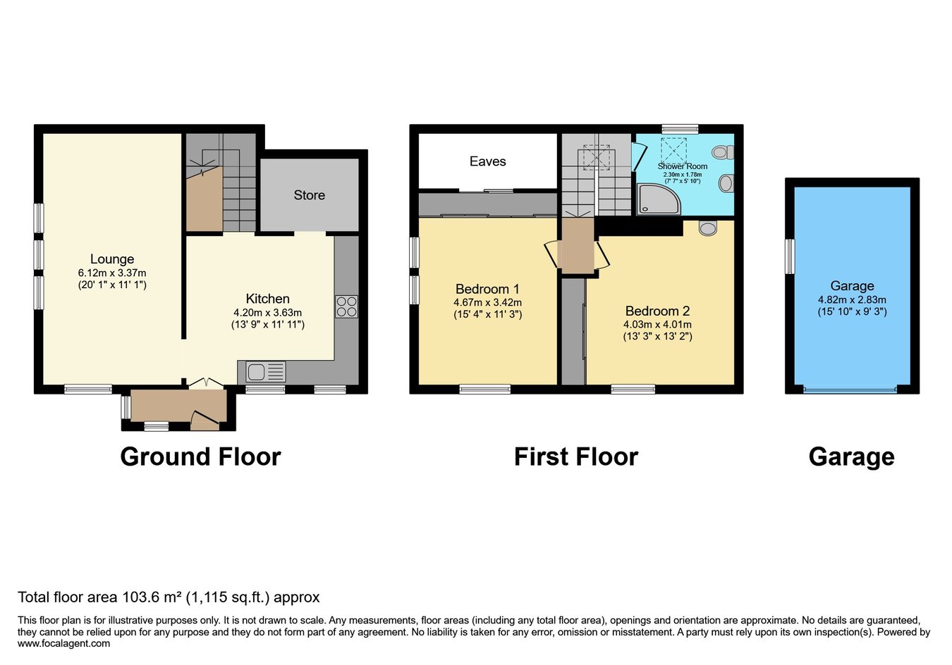 West End View, The Cliff, Matlock floorplan