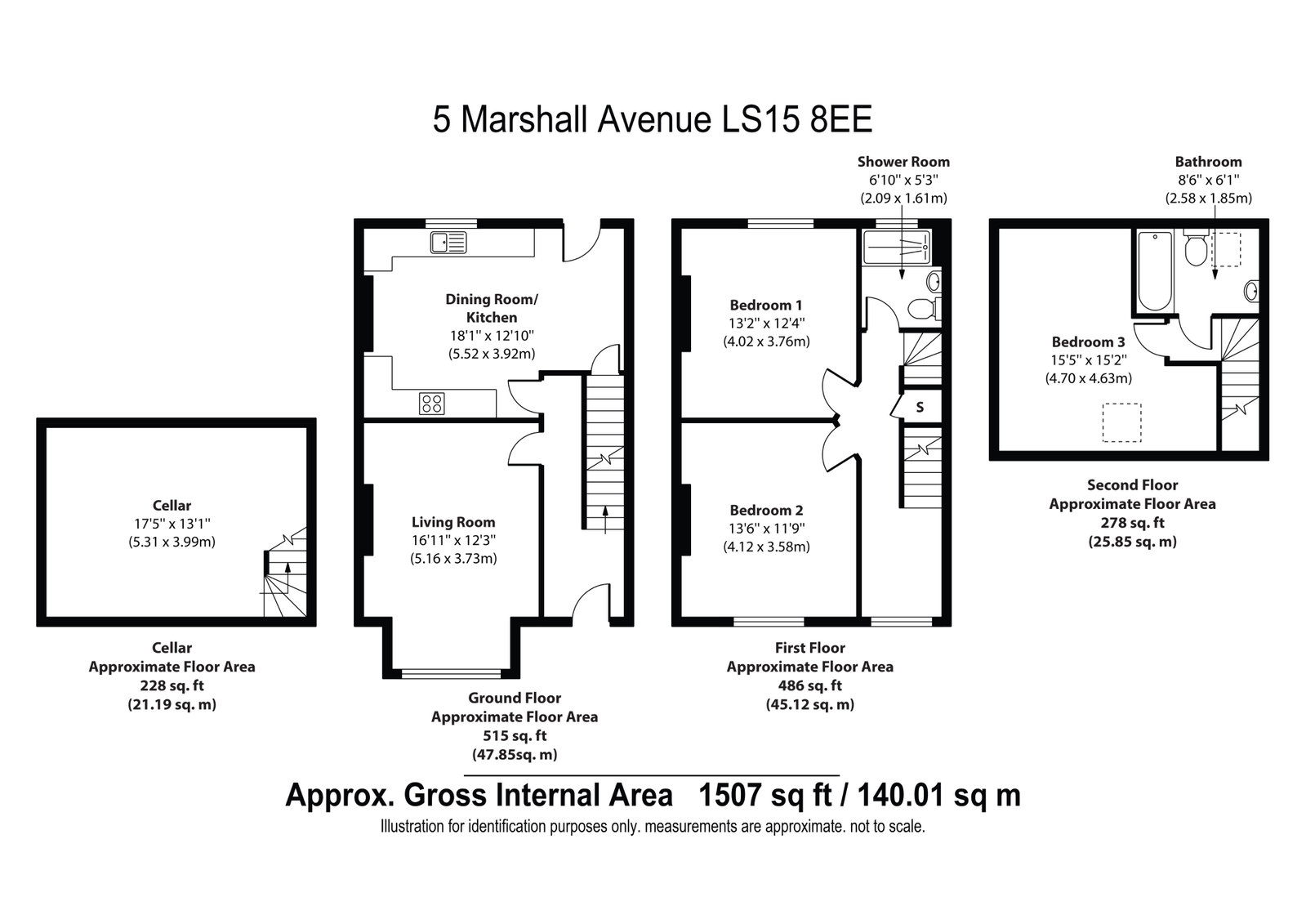 5, Marshall Avenue, Leeds floorplan