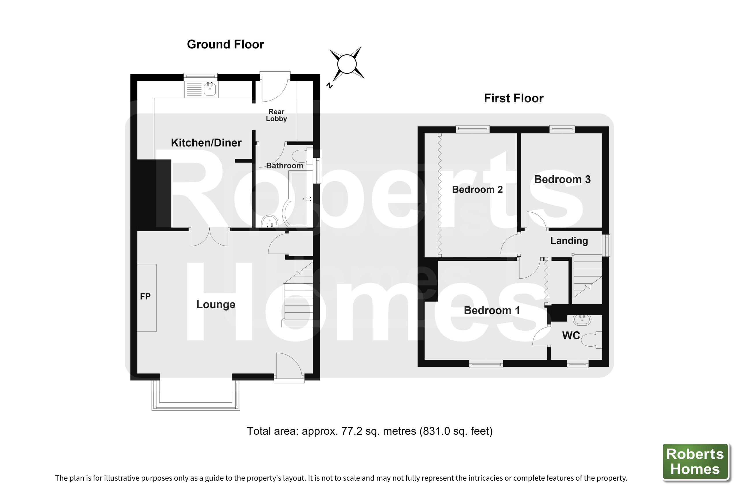 15 Woodland Road, Ystradowen floorplan