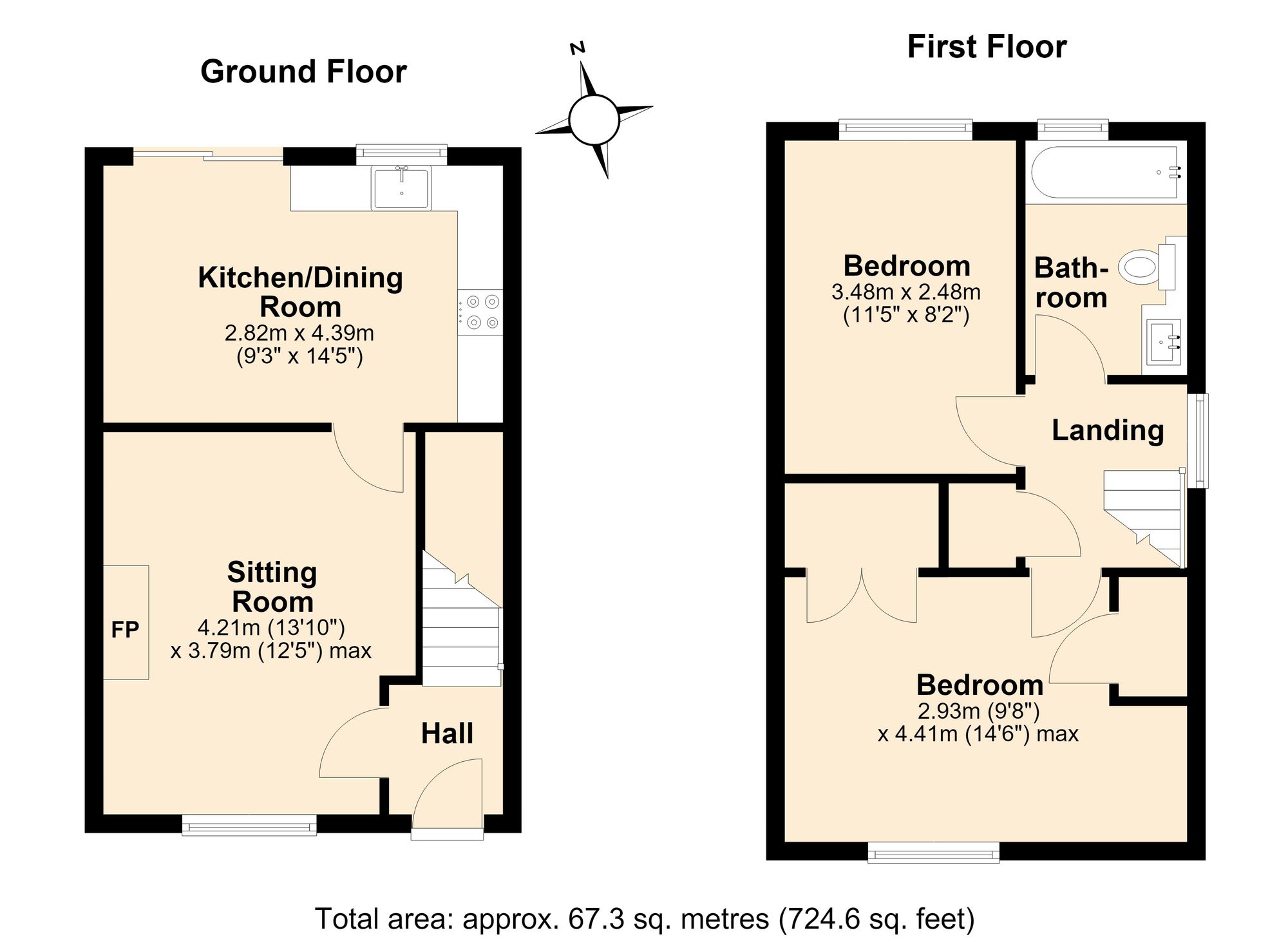 10 Justice Close, Leamington Spa floorplan