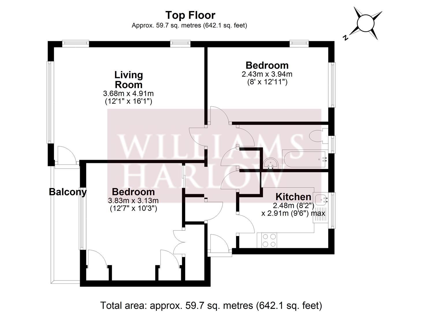 33, Lancaster Court, Banstead floorplan
