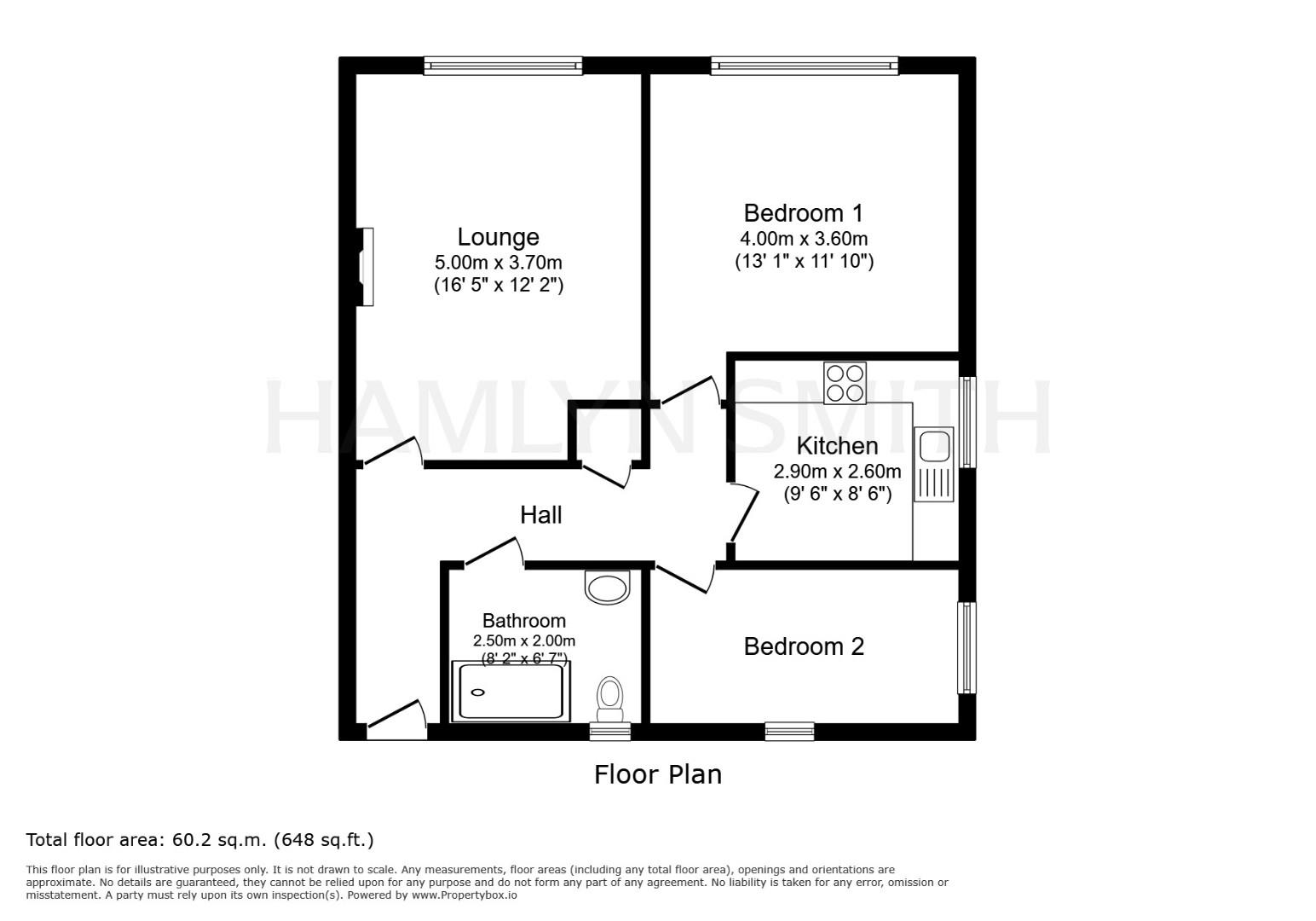 37 Elm Court, Dyke Road, Brighton floorplan