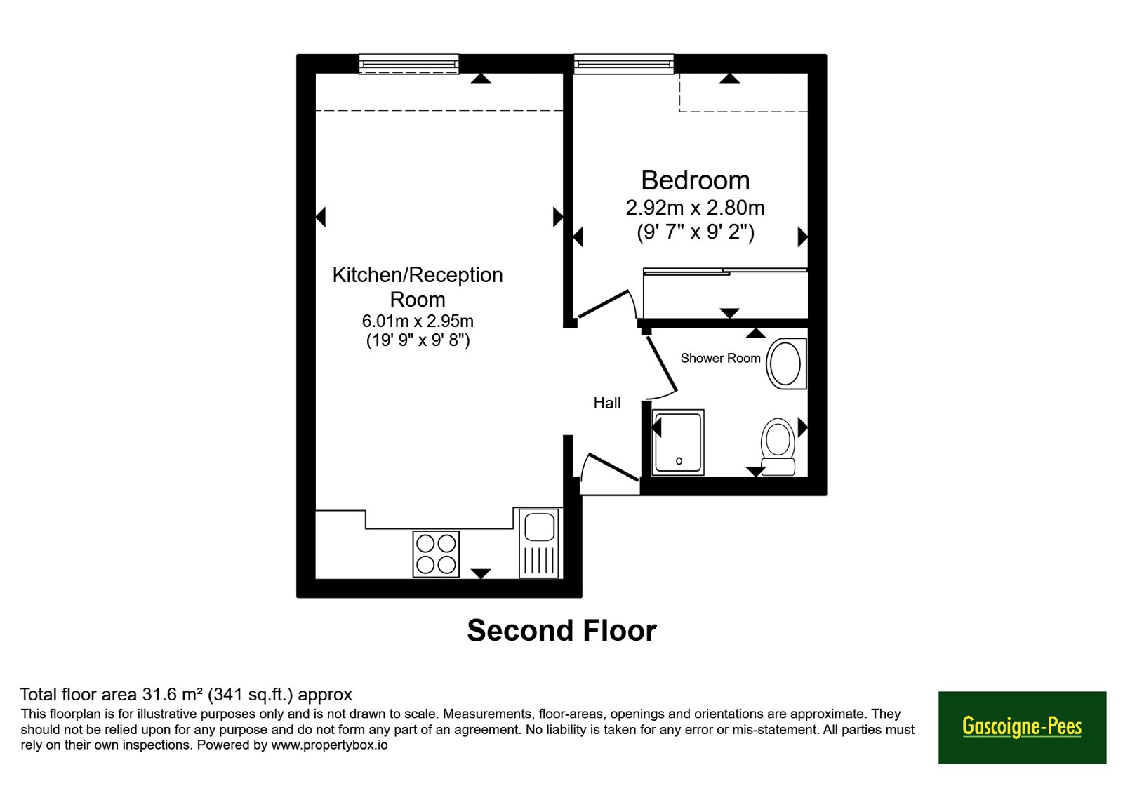 Flat 3, 91A, High Street, Surrey floorplan