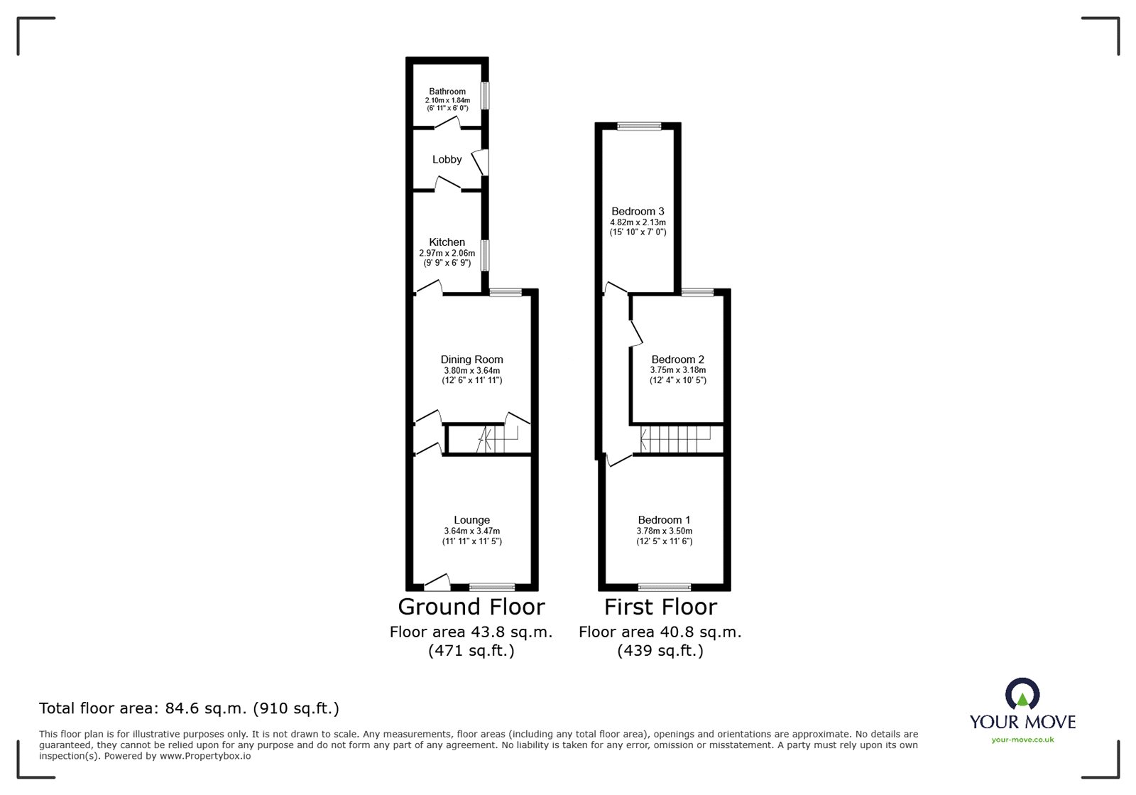 192, Main Street, Leicester floorplan