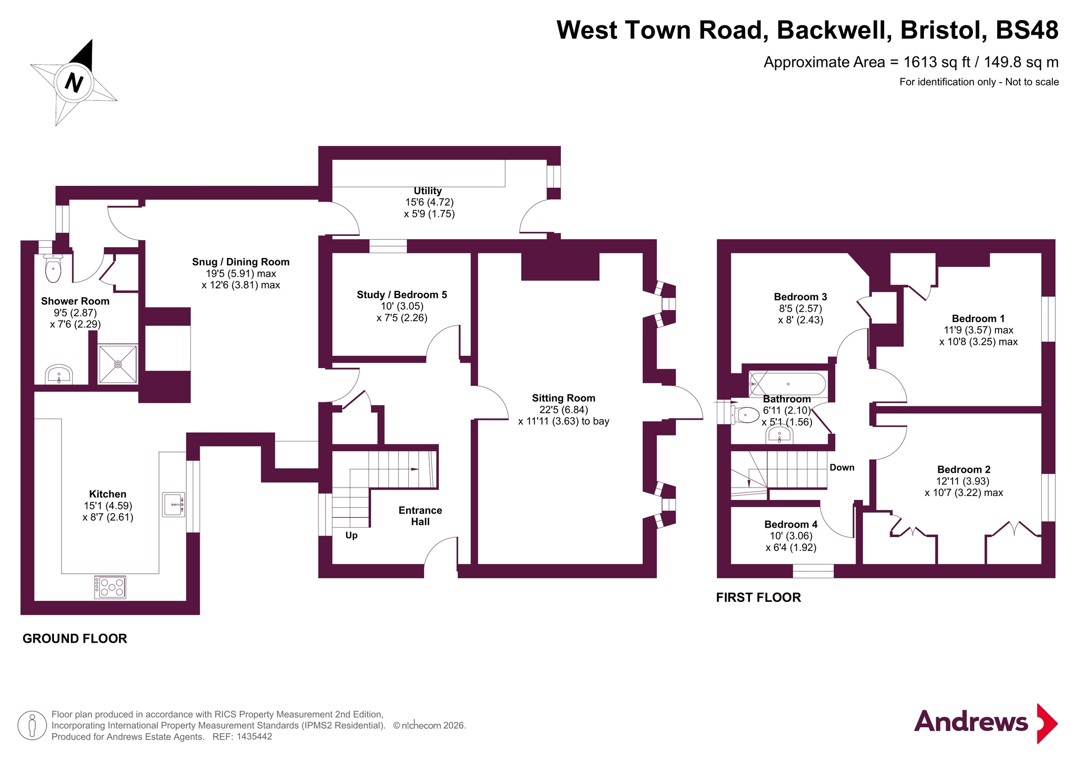 42, West Town Road, Bristol floorplan