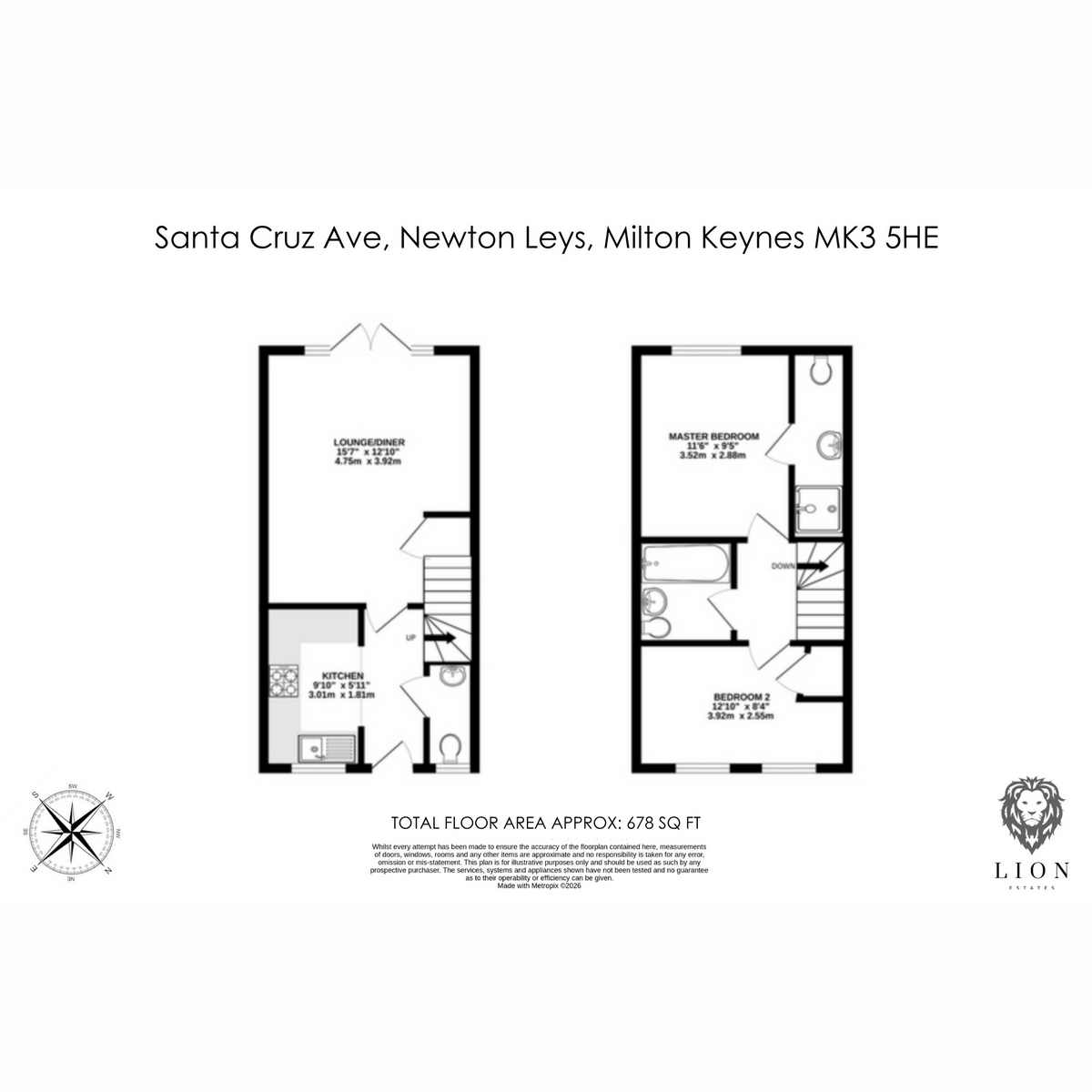 15, Santa Cruz Avenue, Milton Keynes floorplan