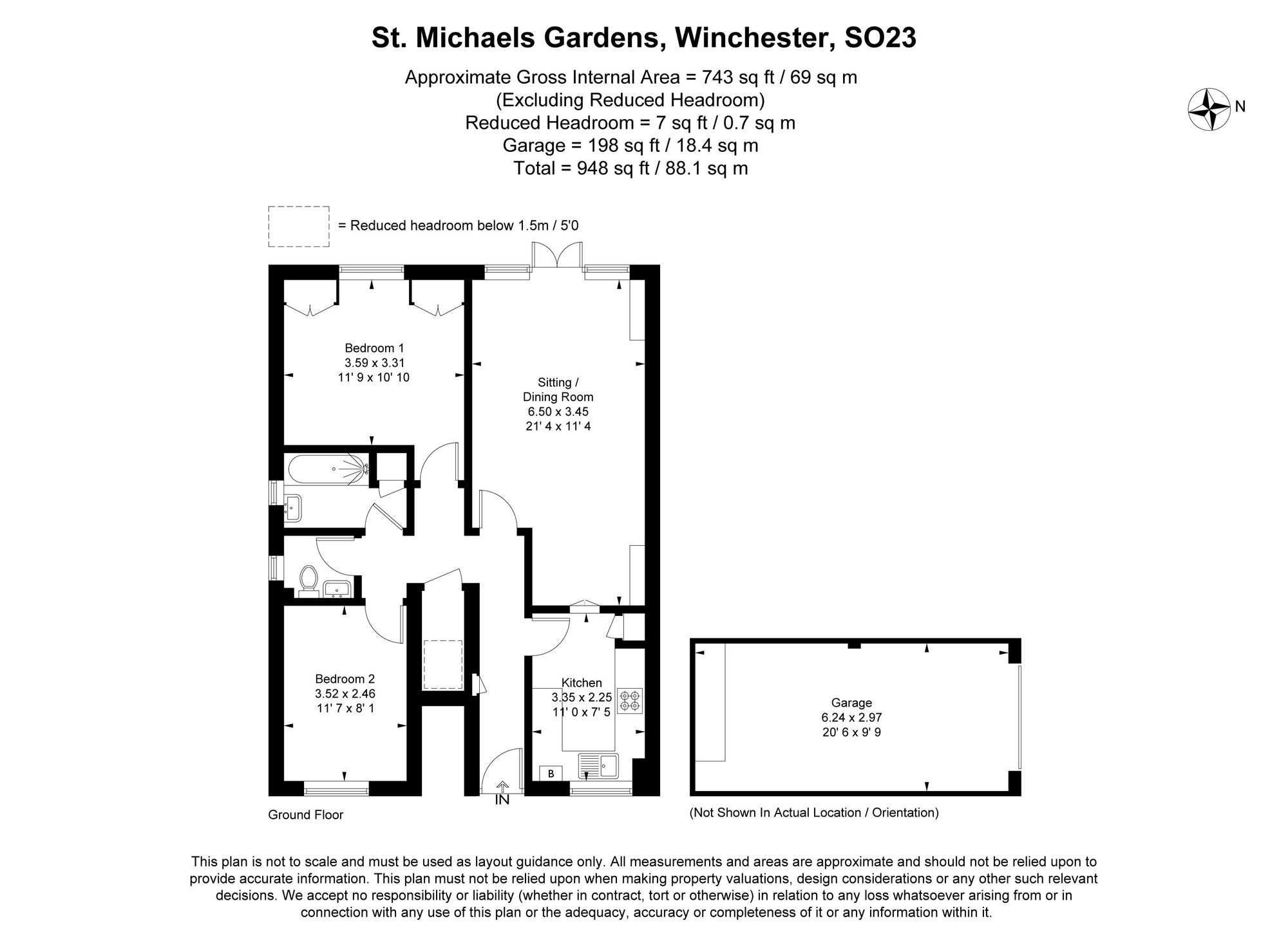 12 St. Michaels Gardens, Winchester floorplan