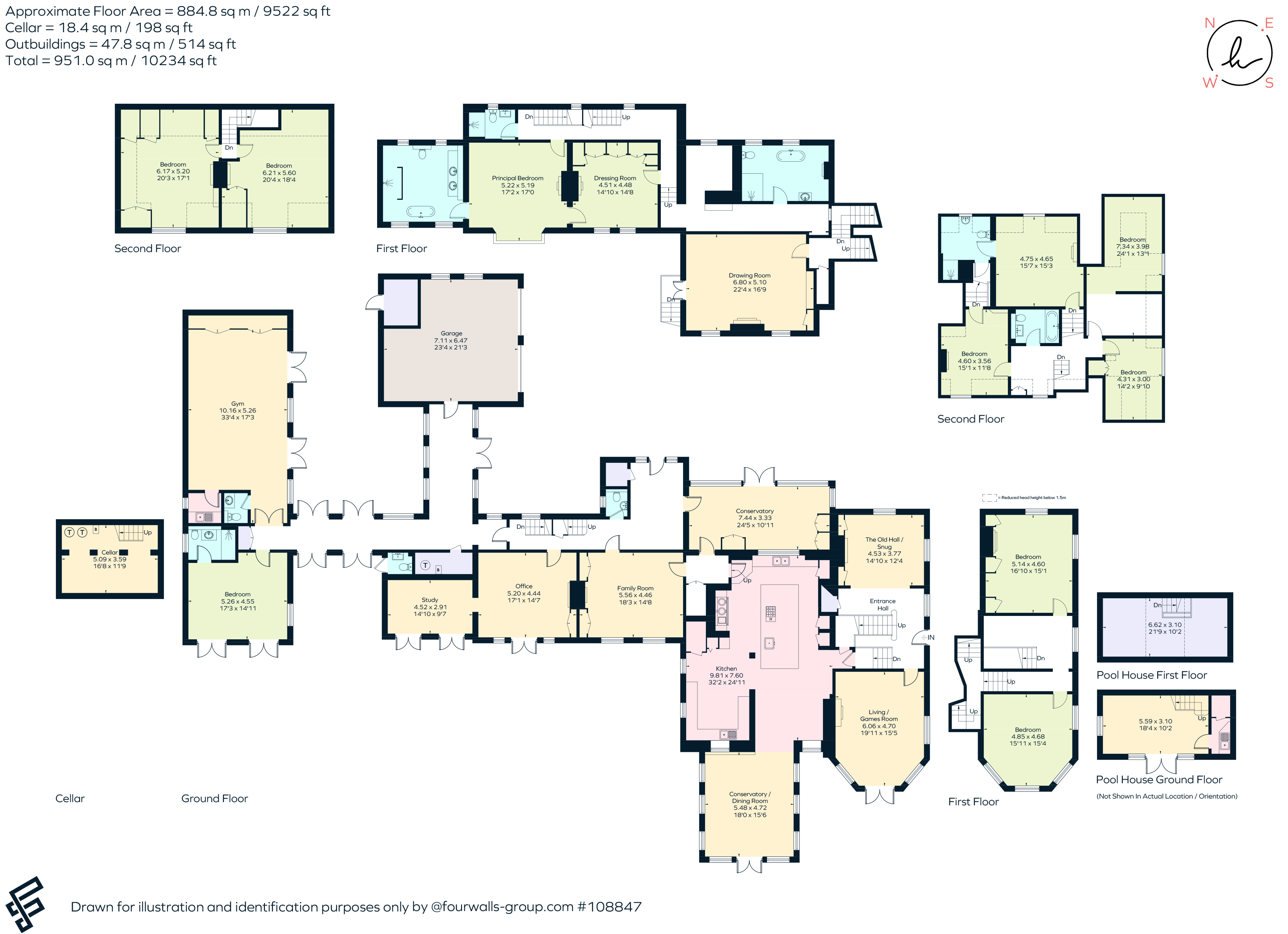 The Manor House, Park Lane, Old Knebworth floorplan
