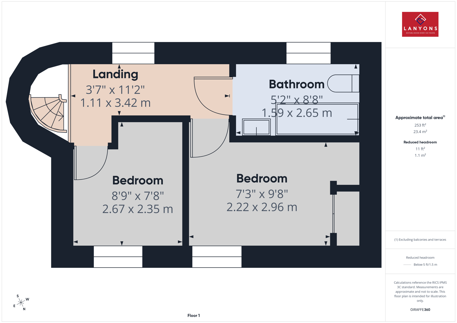 24, Club Row, Pentre floorplan