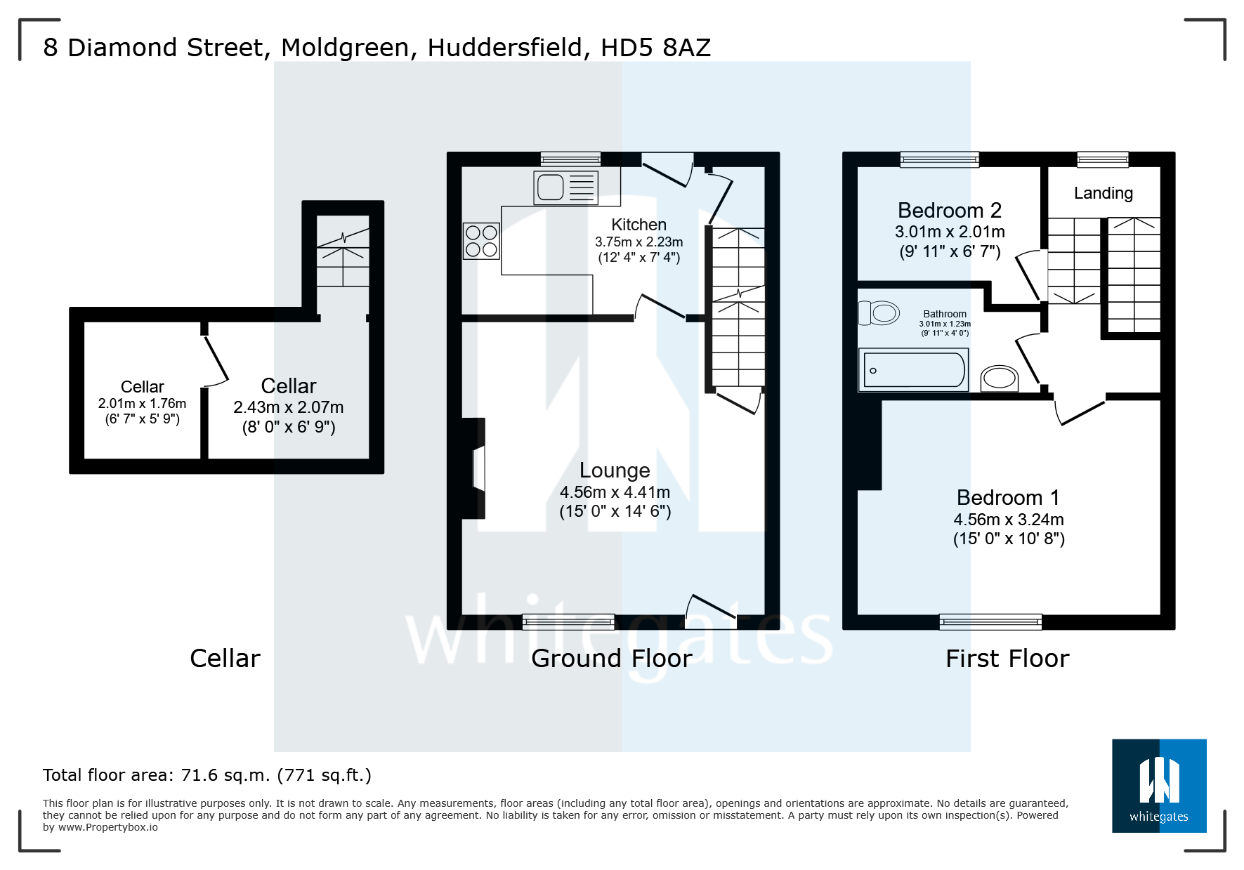8, Diamond Street, Huddersfield floorplan