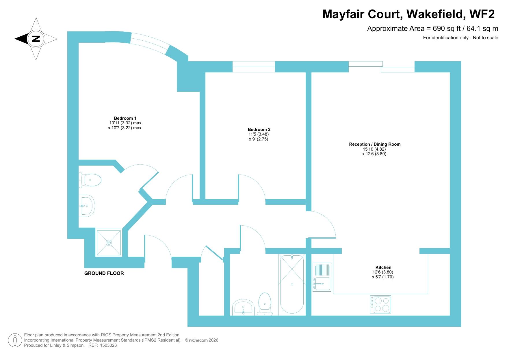Apartment 19,, Mayfair Court, West Yorkshire floorplan
