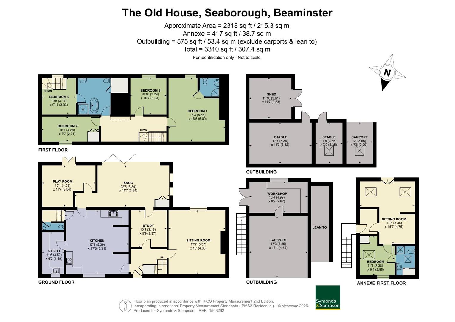 The Old House, Seaborough, Dorset floorplan