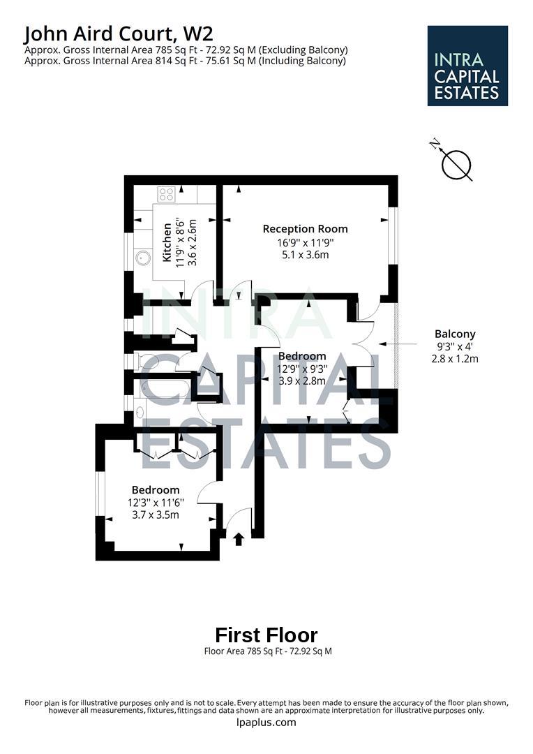 20, John Aird Court, London floorplan
