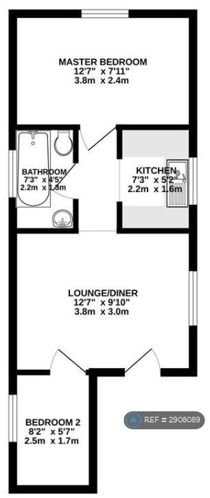 Flat, Southview Road, Weymouth floorplan