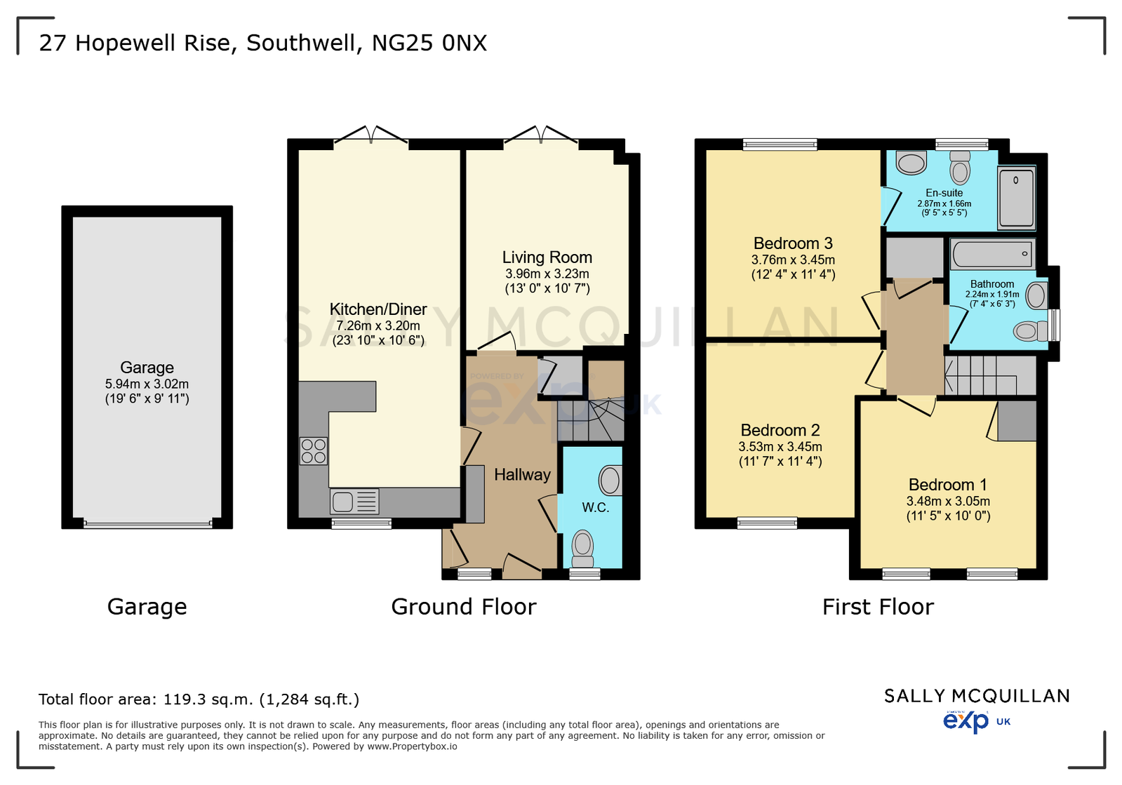 37 Hopewell Rise, Southwell floorplan