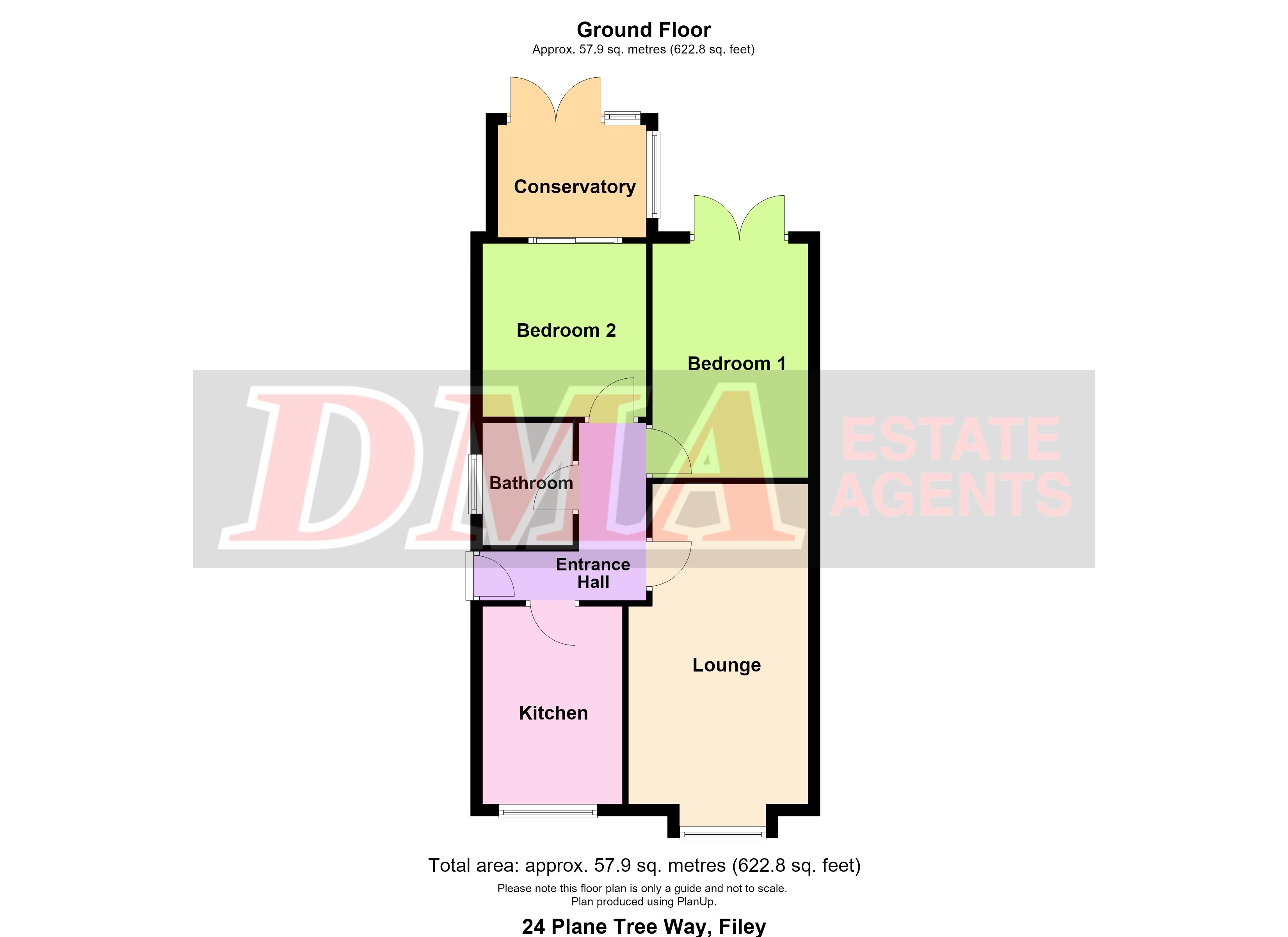 24, Plane Tree Way, Filey floorplan