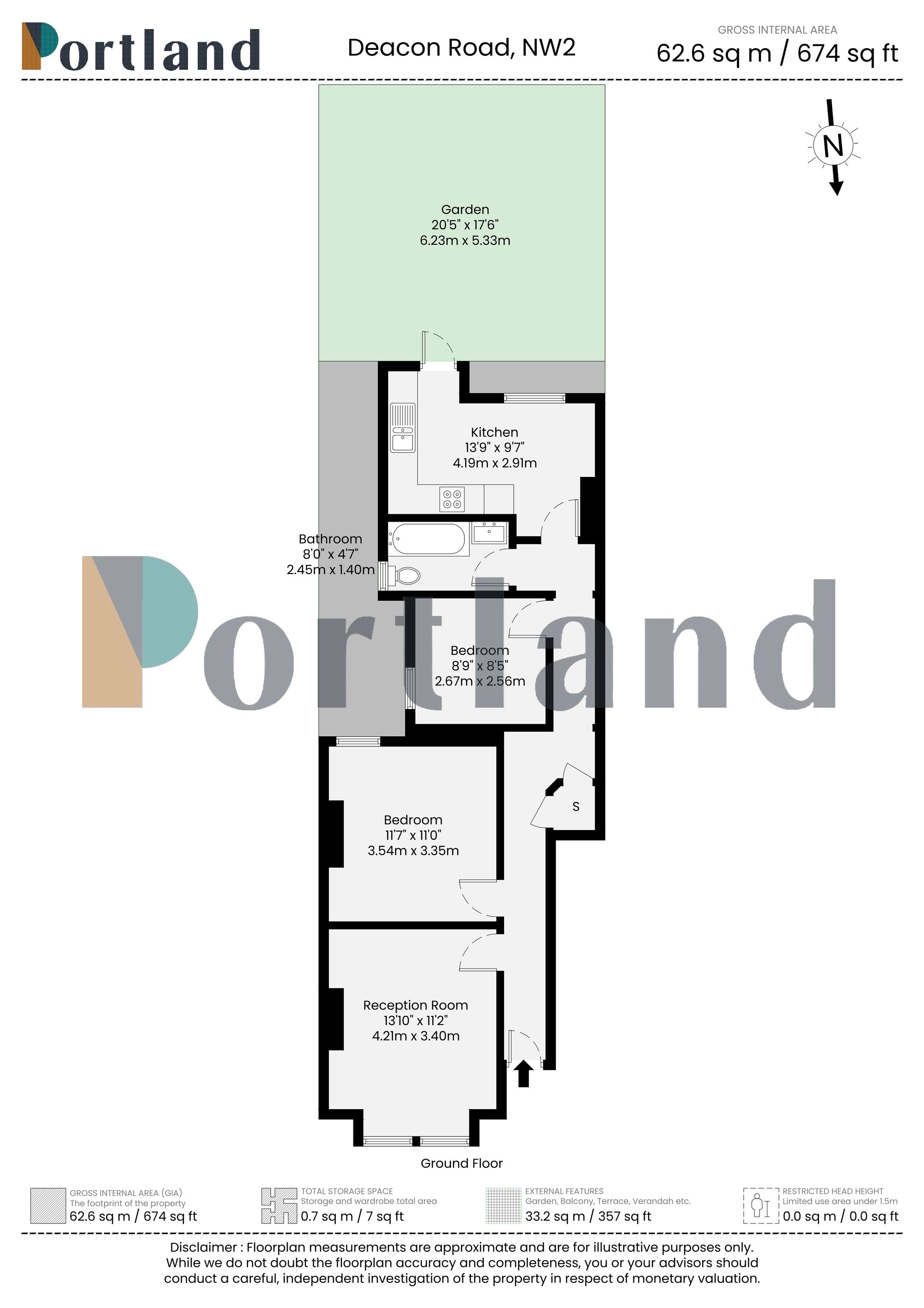 111 Deacon Road, London floorplan