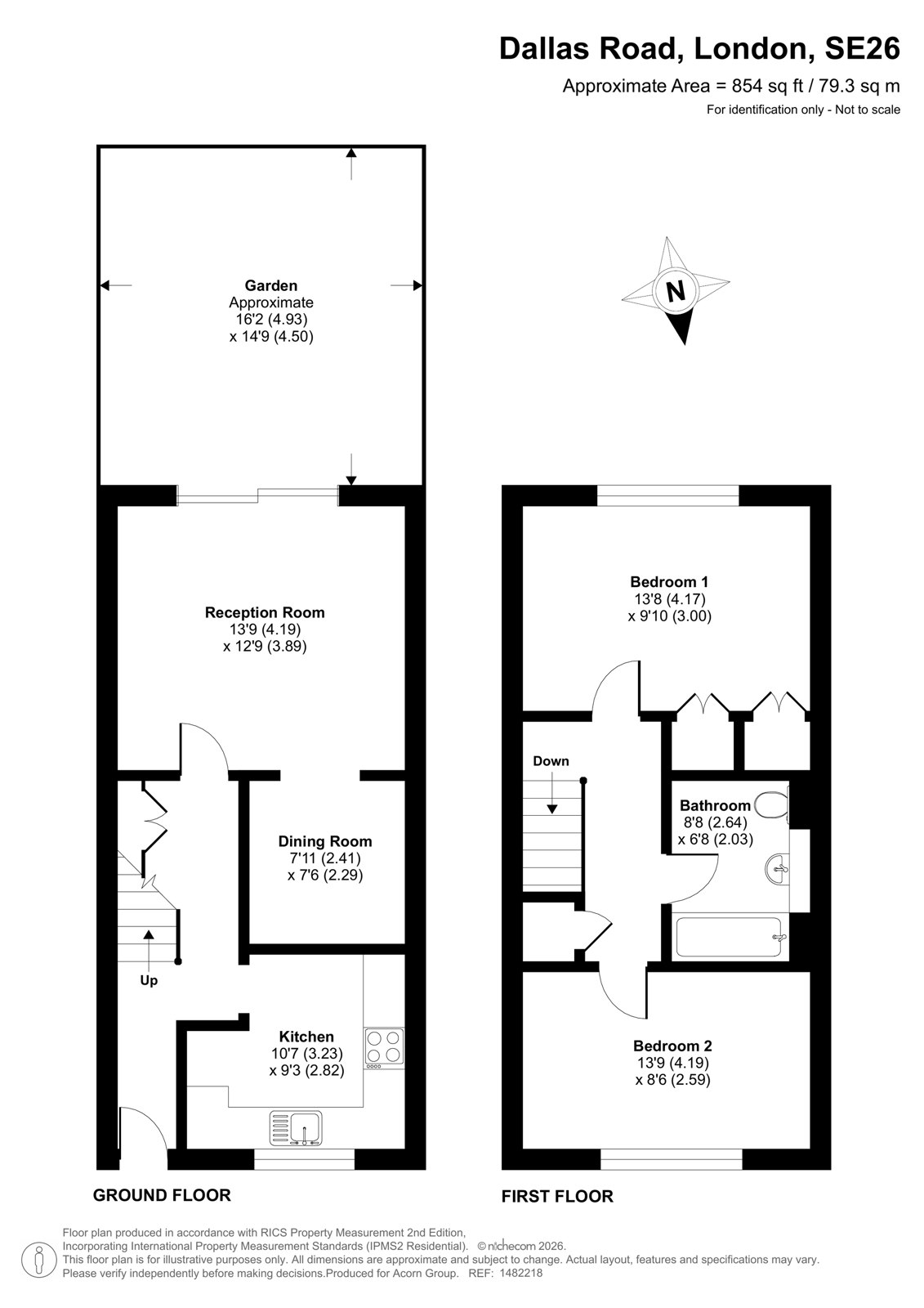 60, Dallas Road, London floorplan