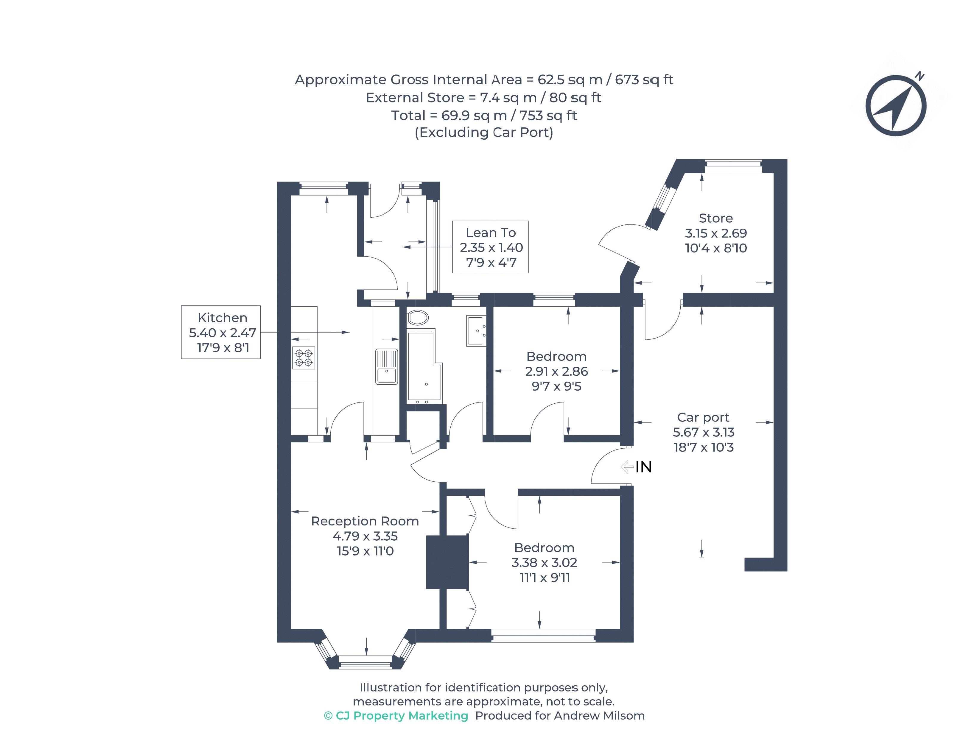 15, Roman Way, Bourne End floorplan