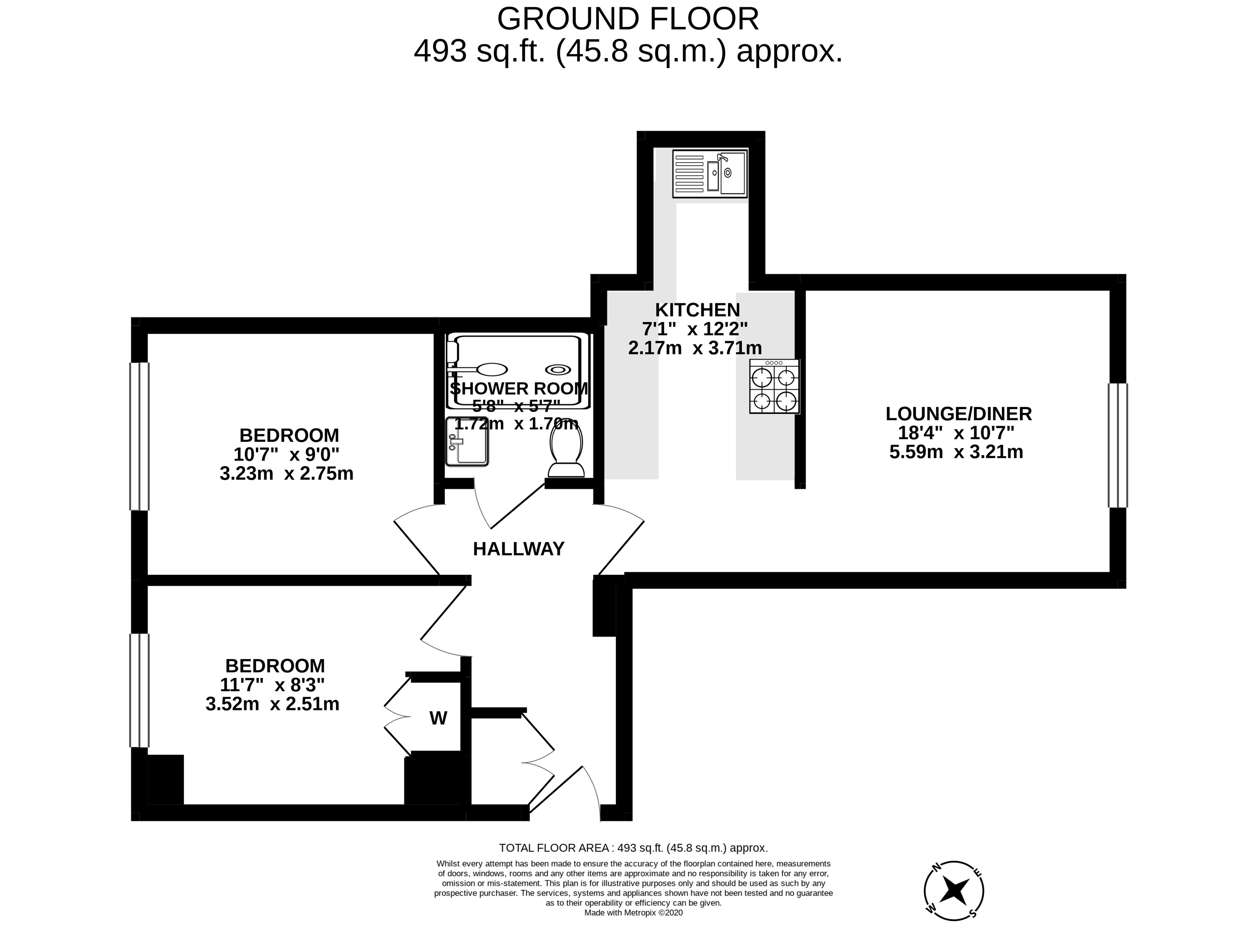 2 Wallace Ct , Old Marylebone Road, London floorplan