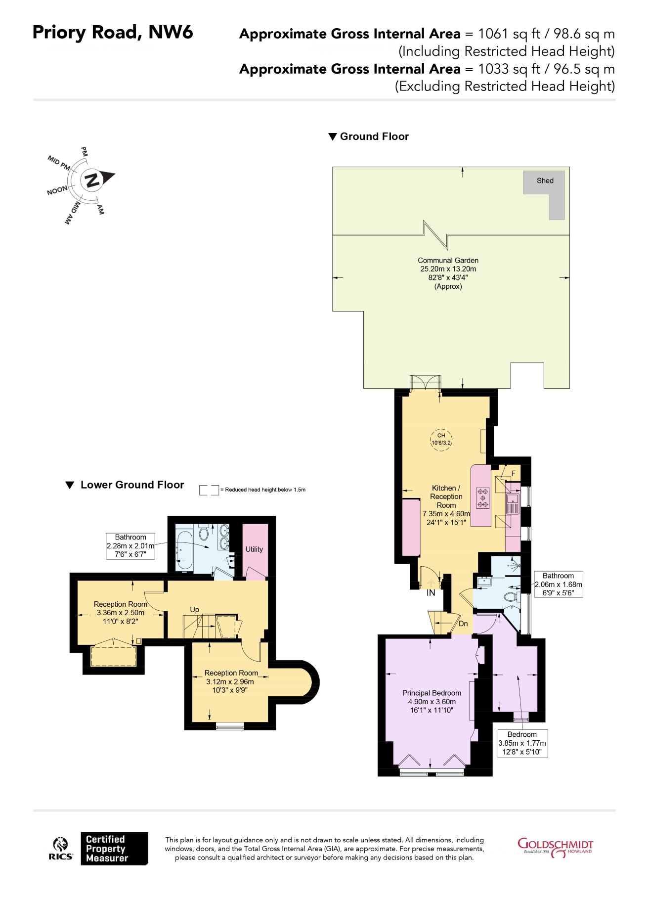 Flat 2, 89, Priory Road, London floorplan