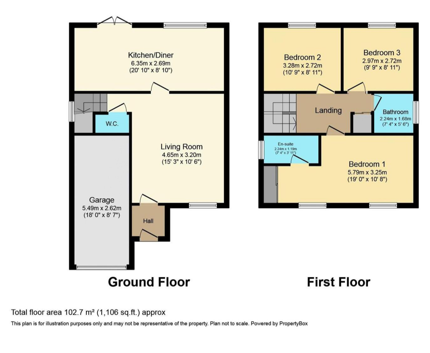 3, Llys Ffyddion, Rhyl floorplan