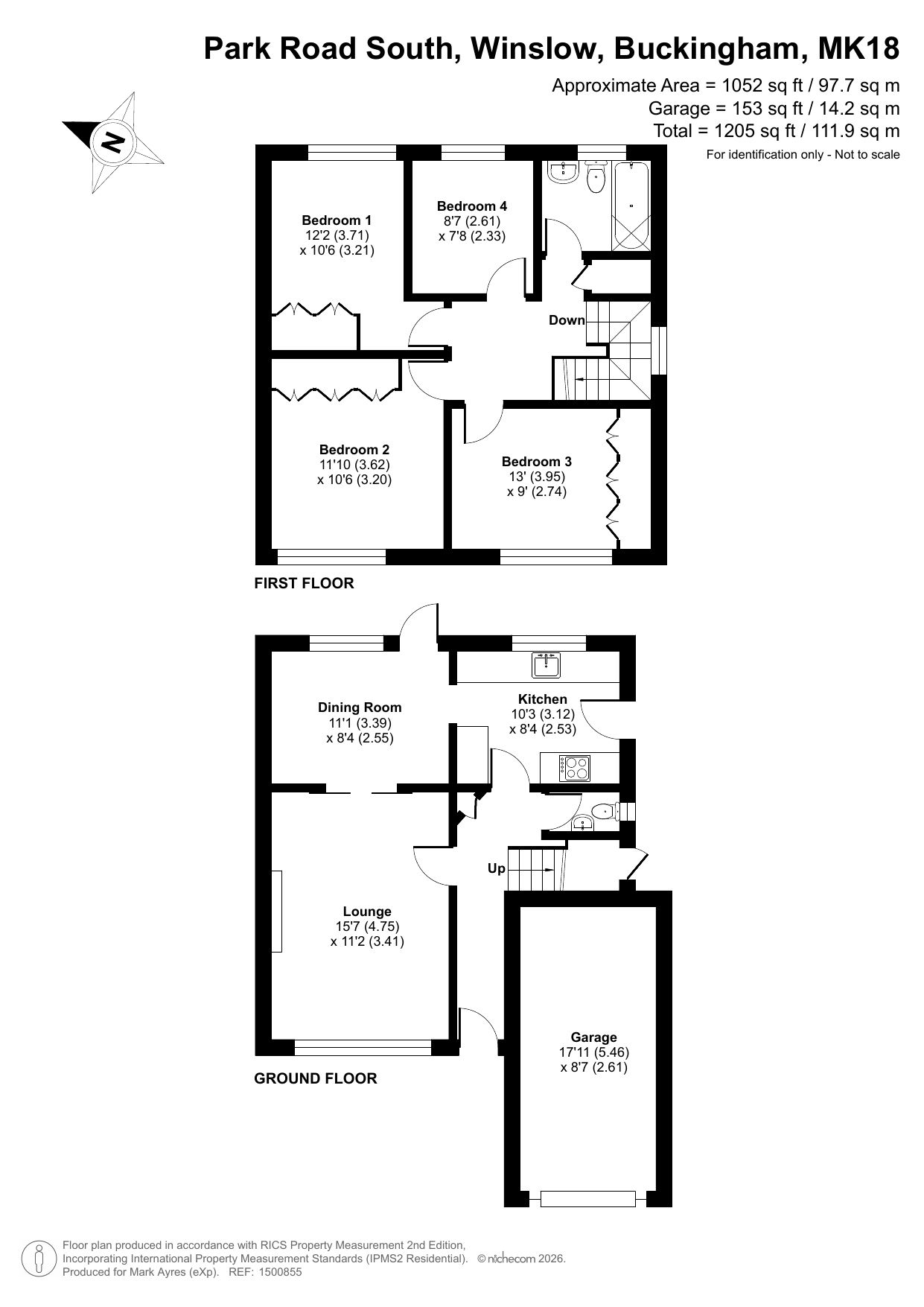 3, Park Road South, Buckingham floorplan