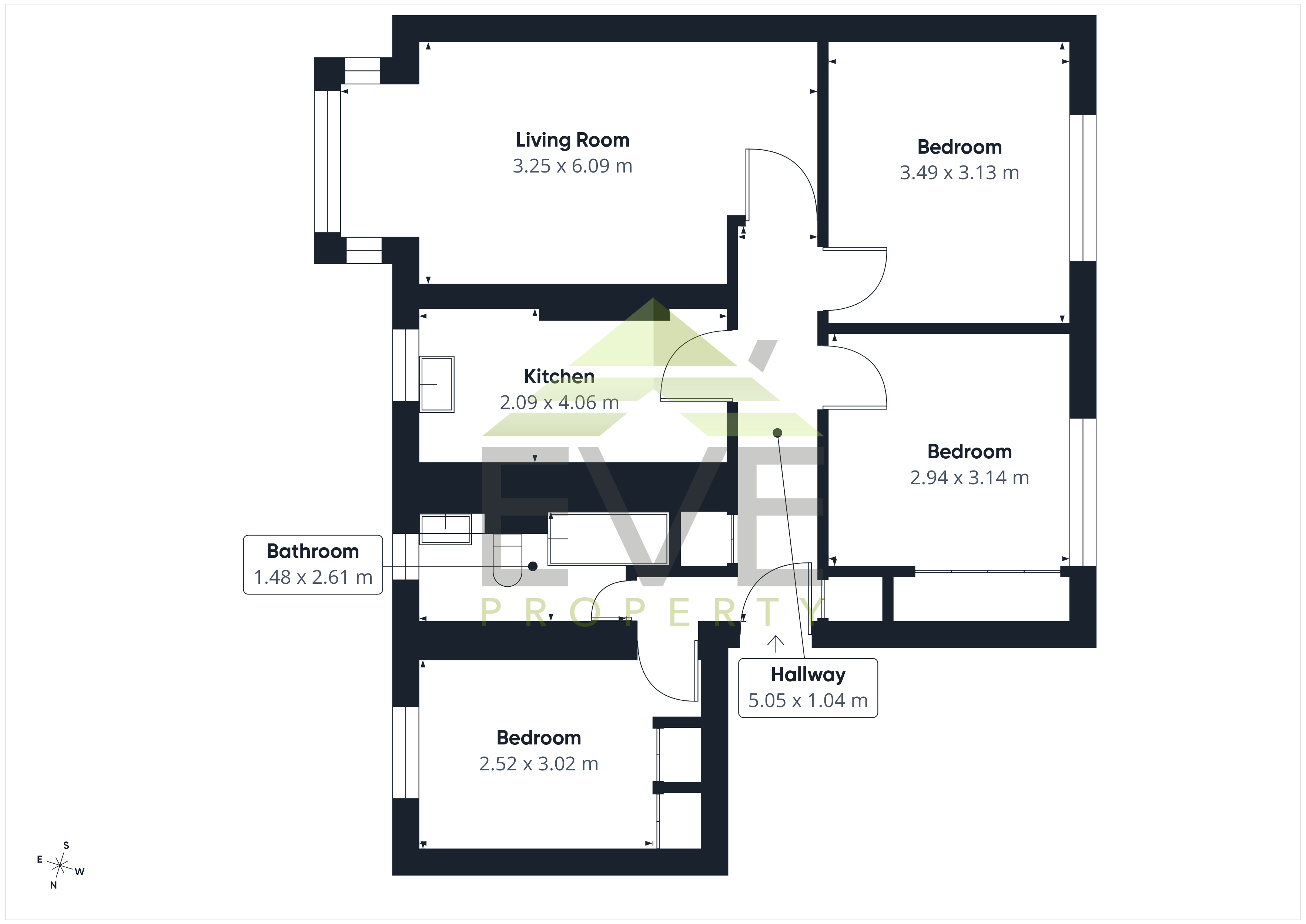 3c, Craigton Street, West Dunbartonshire floorplan