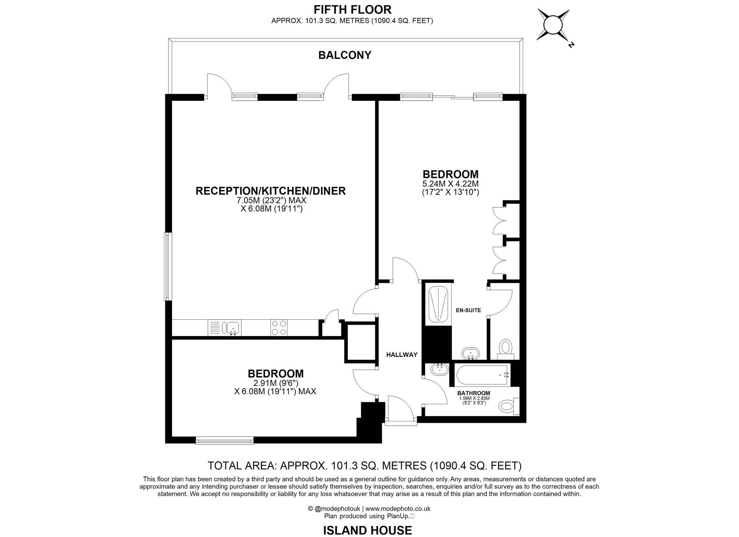 Flat 44, London floorplan