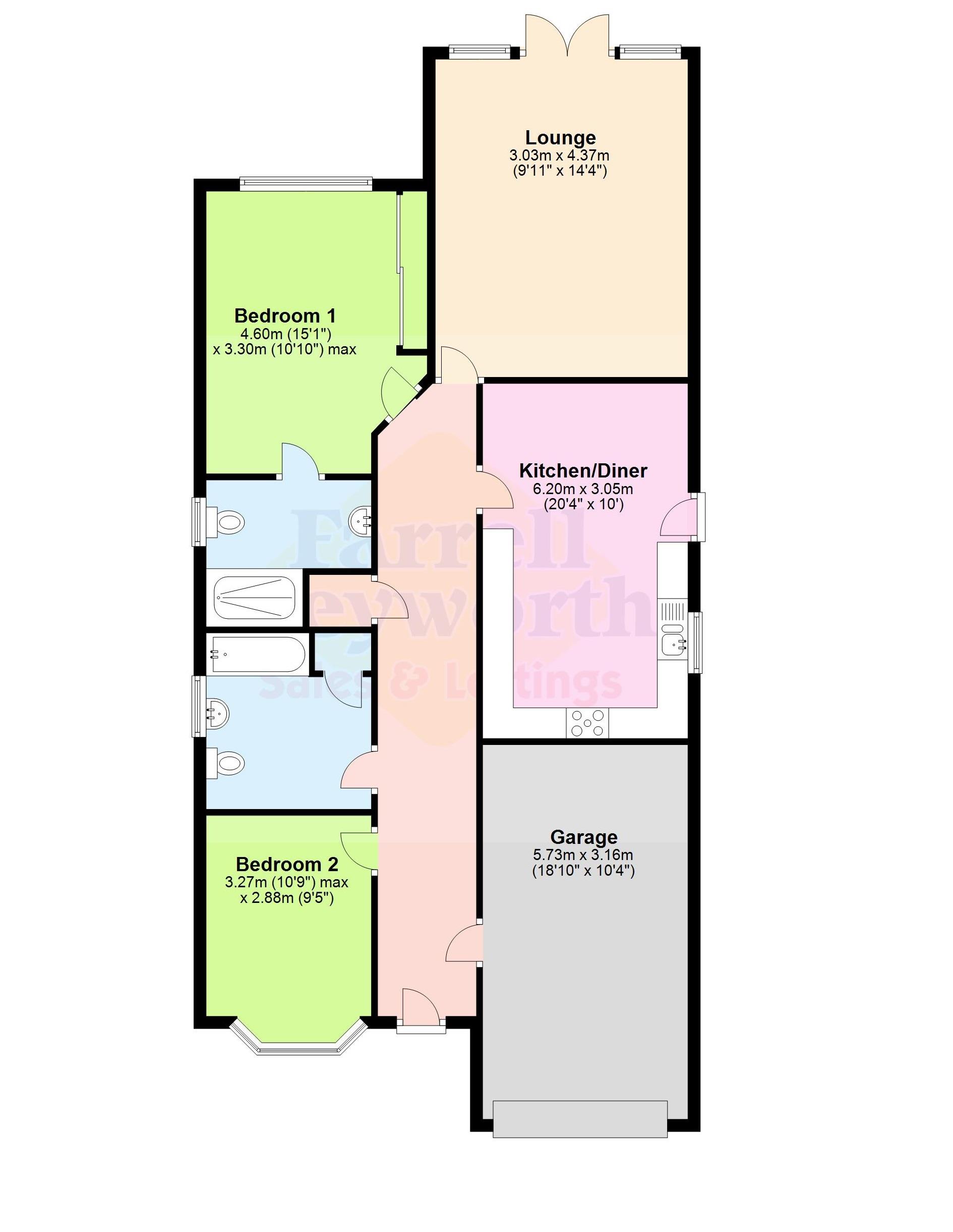 2 Bedrooms Bungalow for sale in Church View Close, Preston PR3