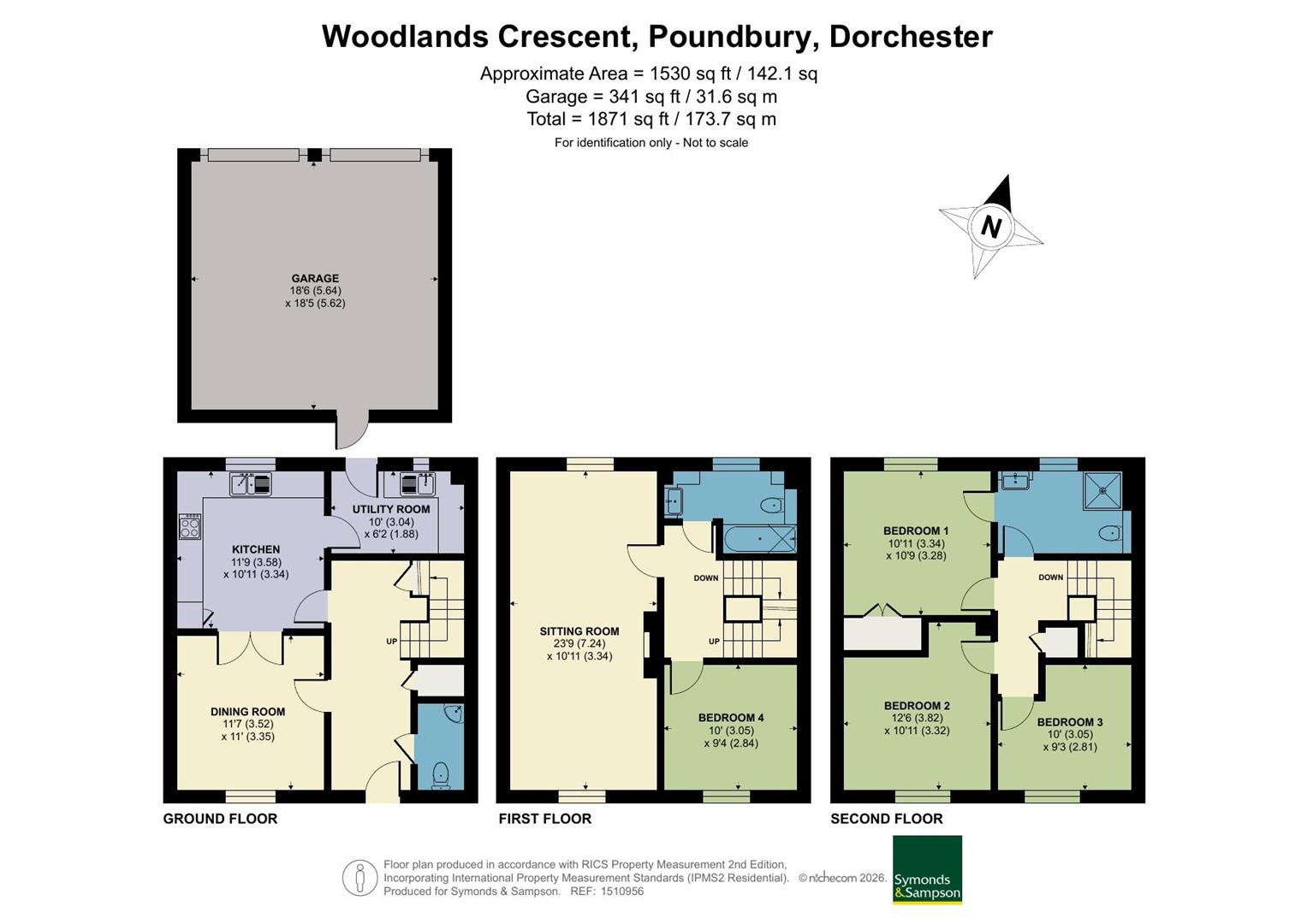 55, Woodlands Crescent, Dorchester floorplan
