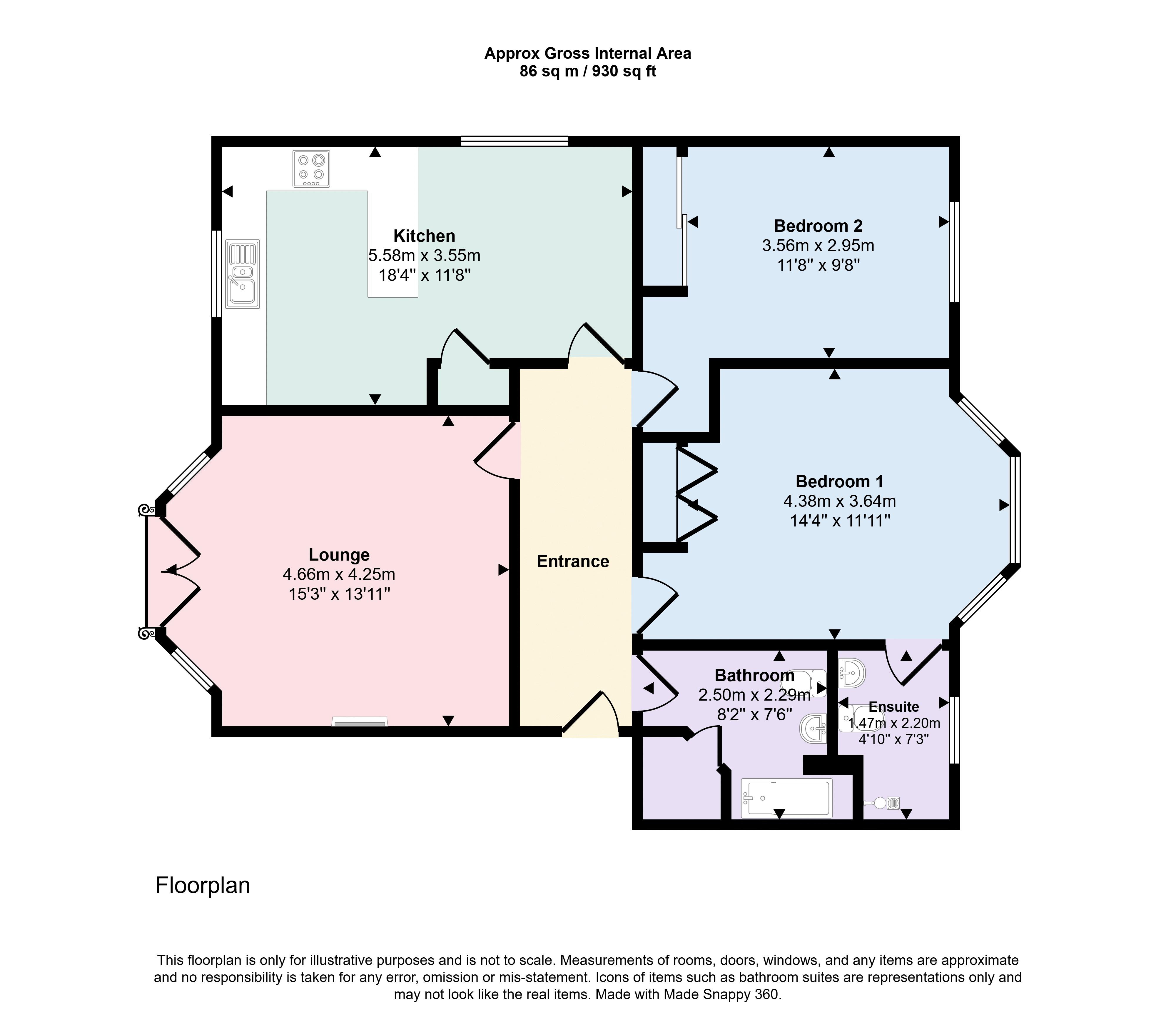 1/1, 1, Mary Fisher Crescent, Dumbarton floorplan