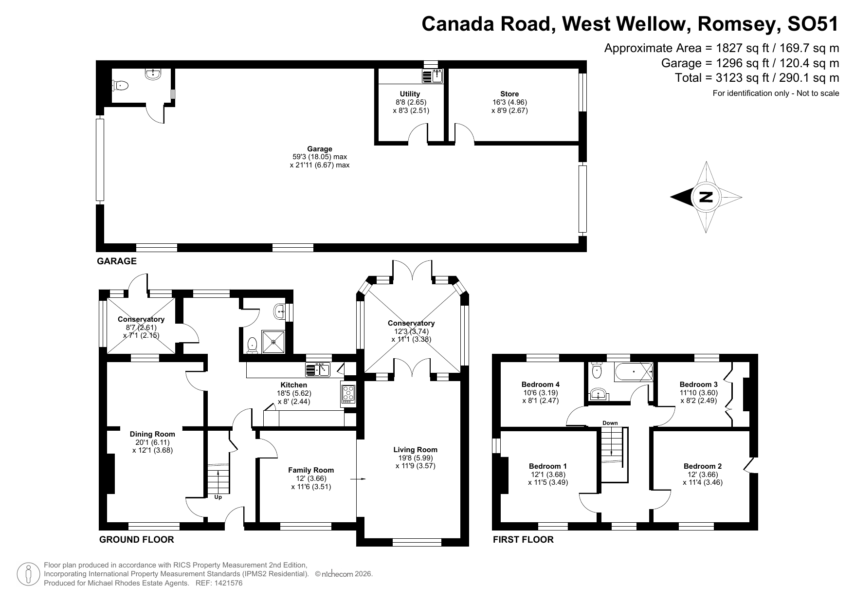 Hill View,, Canada Road, Romsey floorplan