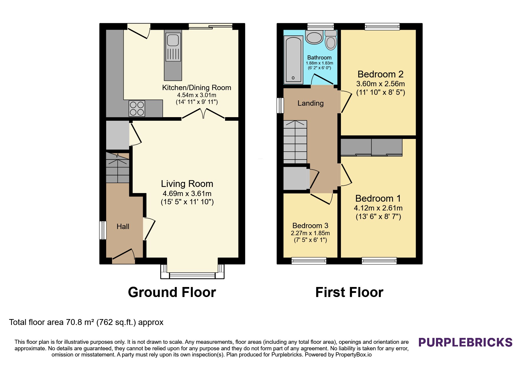66, The Poplars, Knottingley floorplan