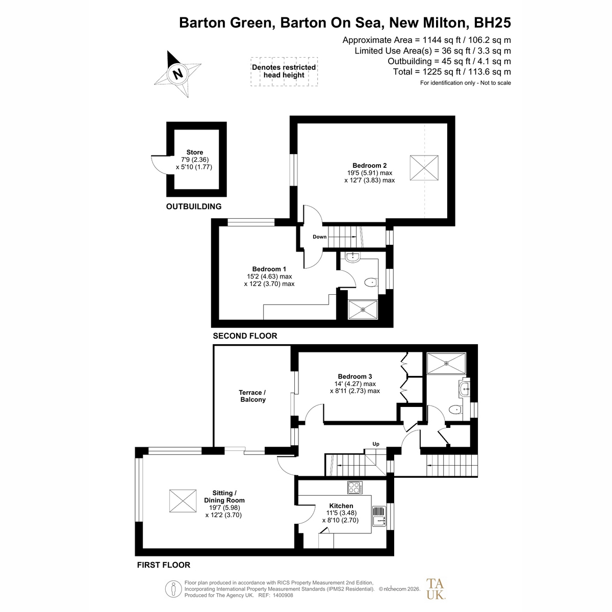 25, Barton Green, New Milton floorplan