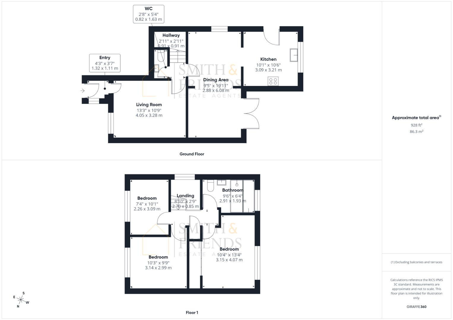 68, The Birches, Middlesbrough floorplan