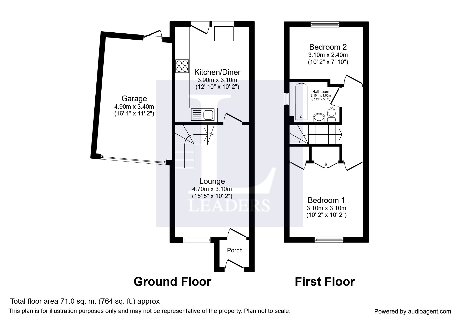 2 Bedrooms Semi-detached house to rent in Coggeshall Grove, Wavendon Gate, Milton Keynes MK7