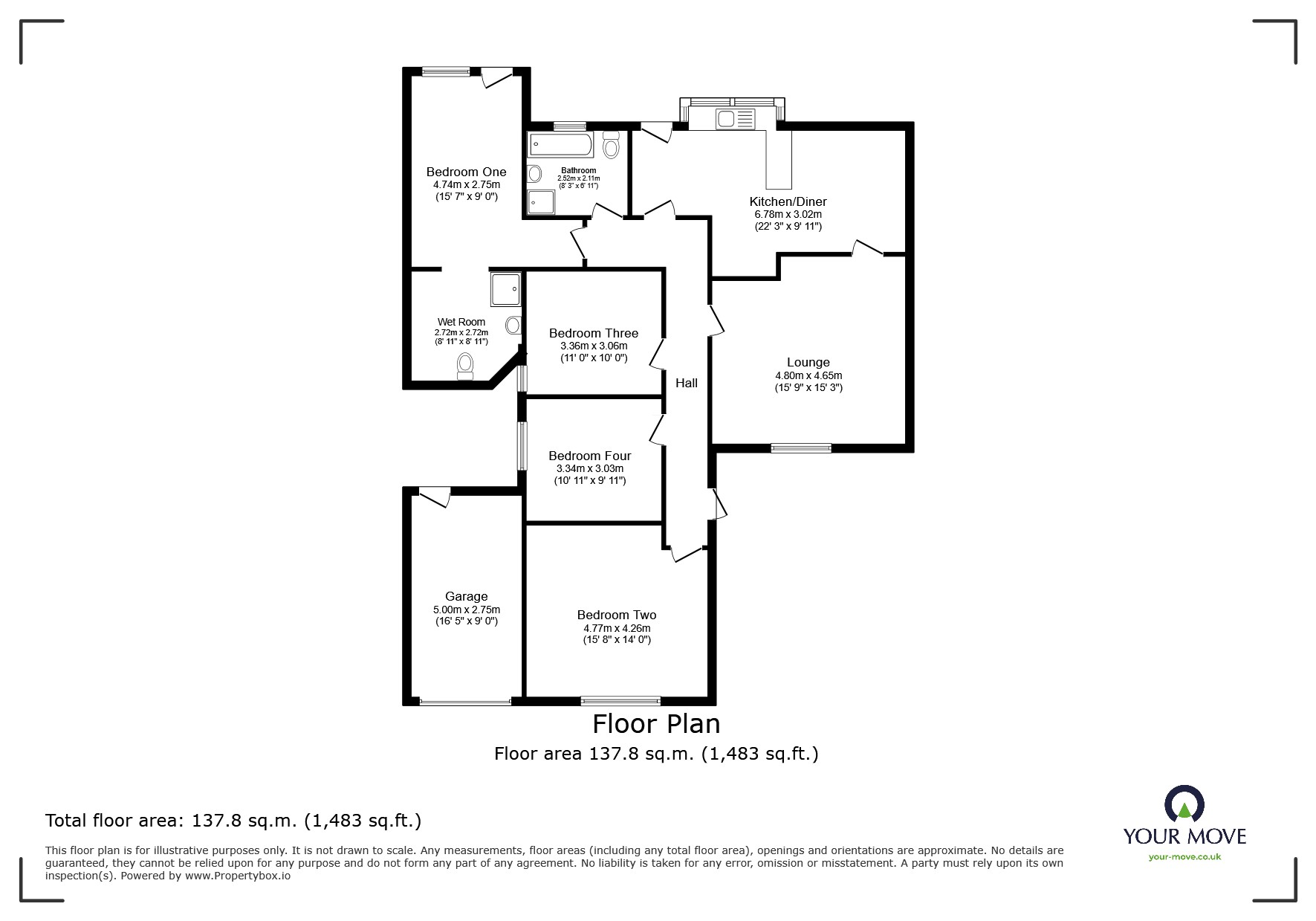 65, Holcombe Crescent, Bolton floorplan