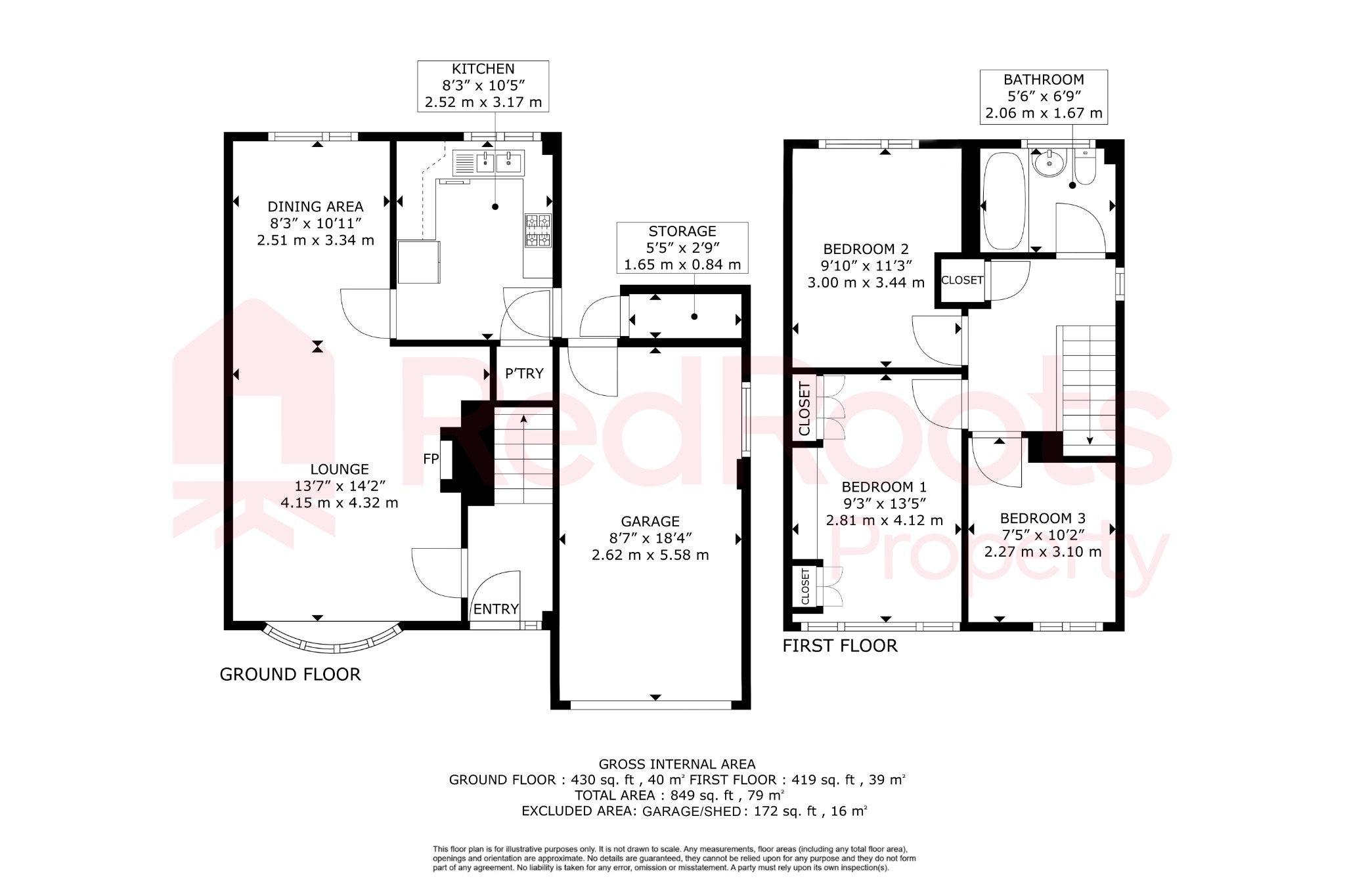 3 Hills Close, Sprotbrough, South Yorkshire floorplan