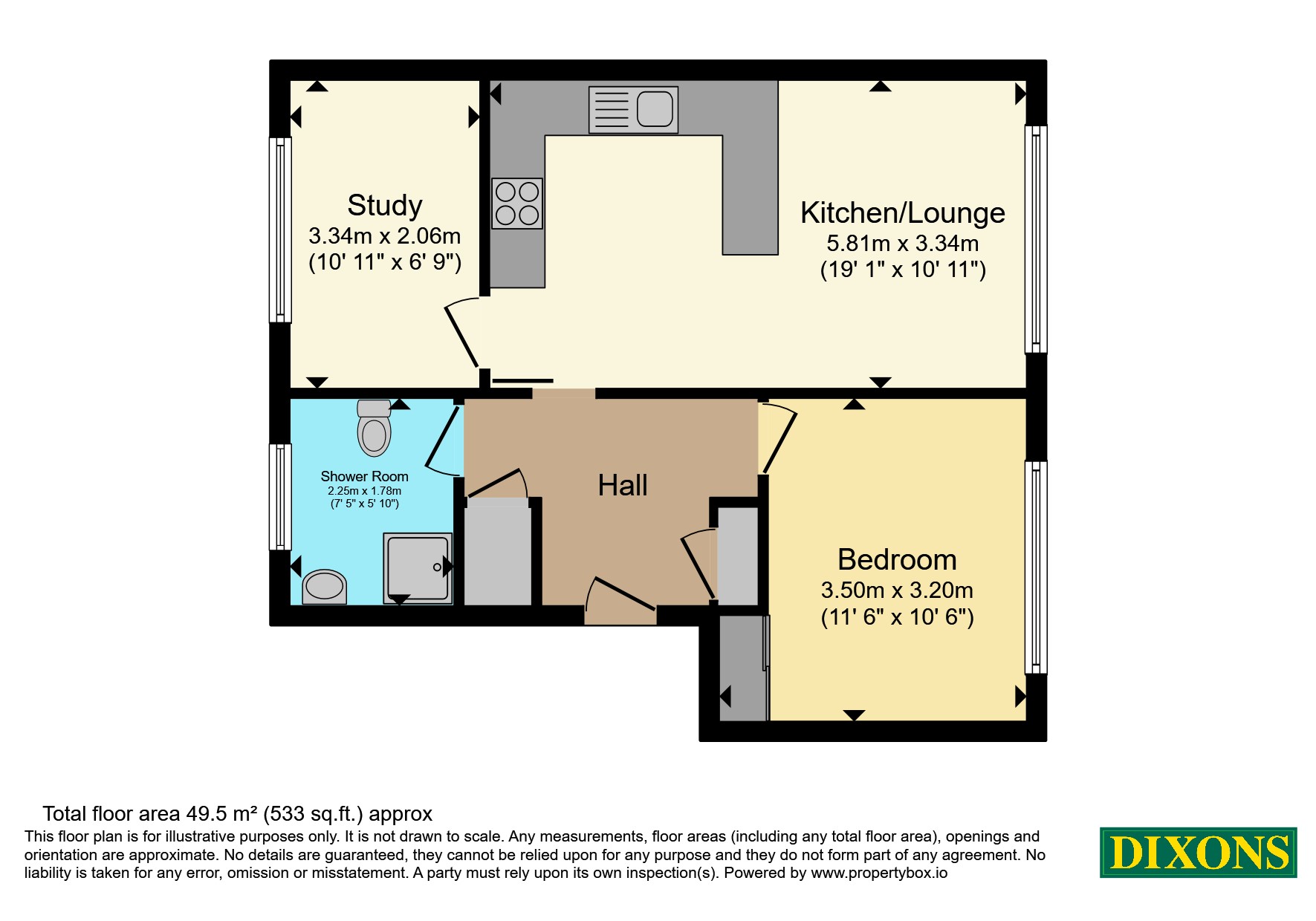 Flat 26, Tennis Court, 185, Northfield Road, Birmingham floorplan