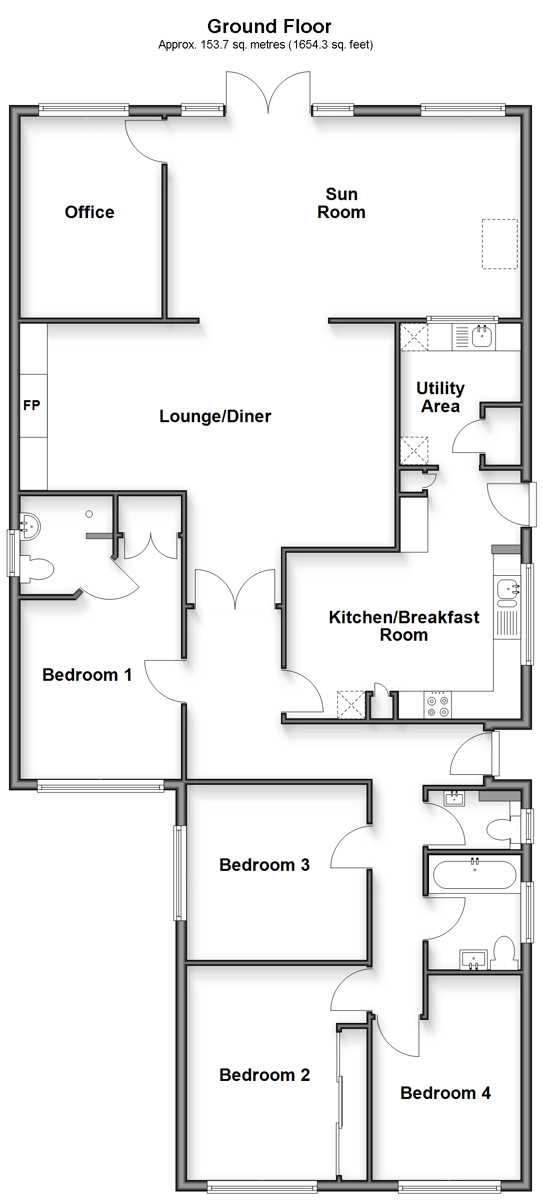 Pendle Lea, Fontwell Avenue, Eastergate floorplan