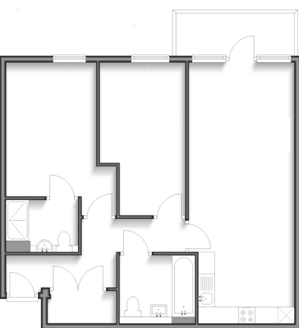Flat 17, Berwick Square, 2, Hillier Crescent, Kent floorplan