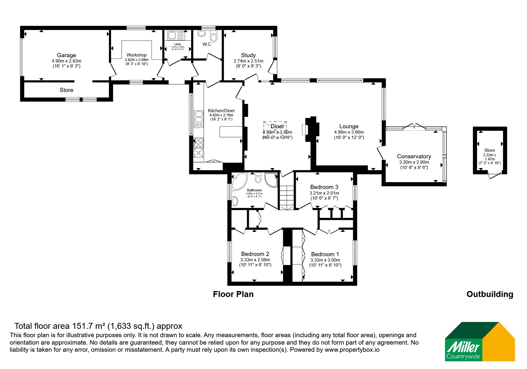 Stoneyfold,, Perrancoombe, Cornwall floorplan