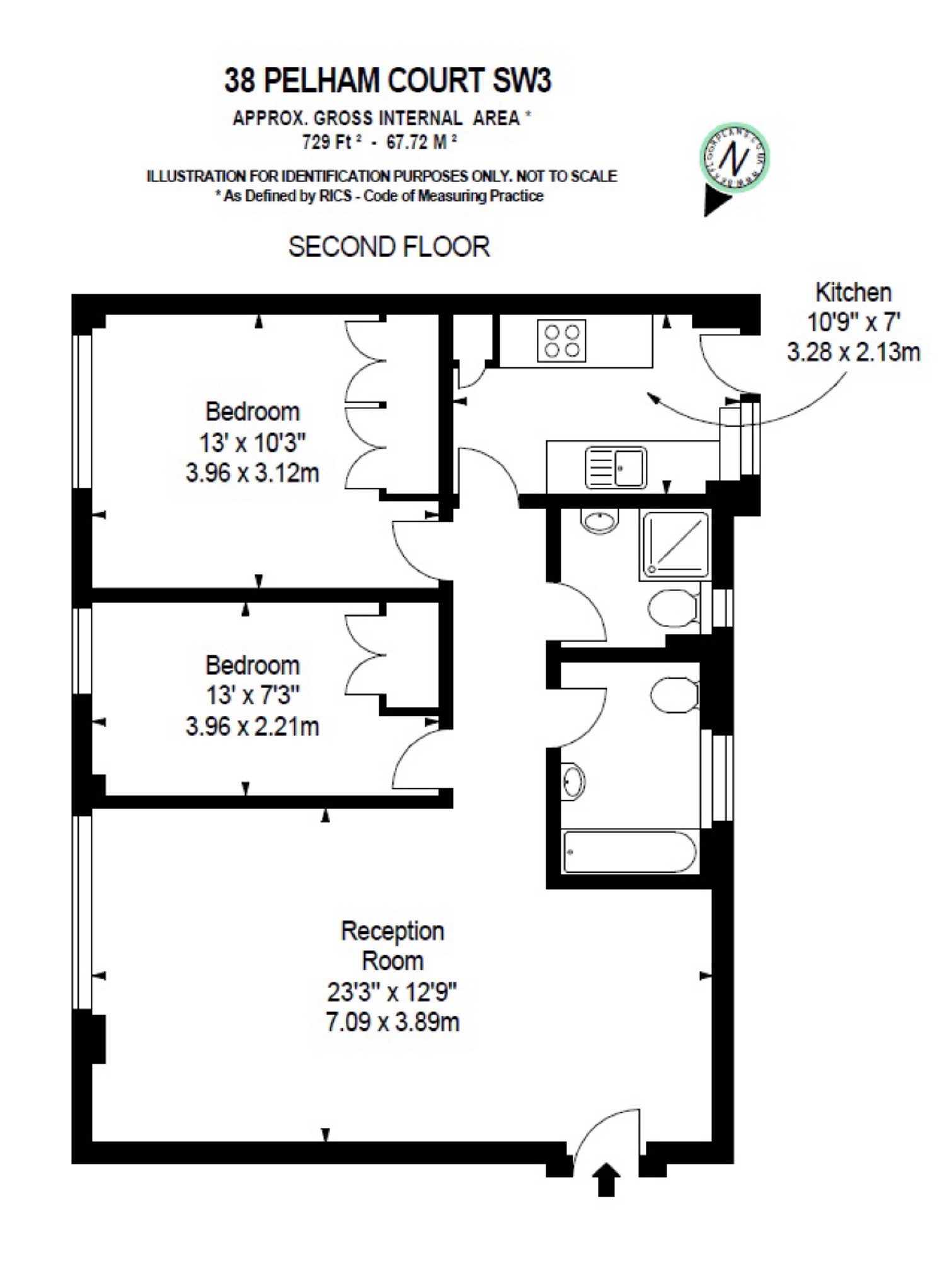 2 Bedrooms Flat to rent in Pelham Court, Kensington, South Kensington, London SW3