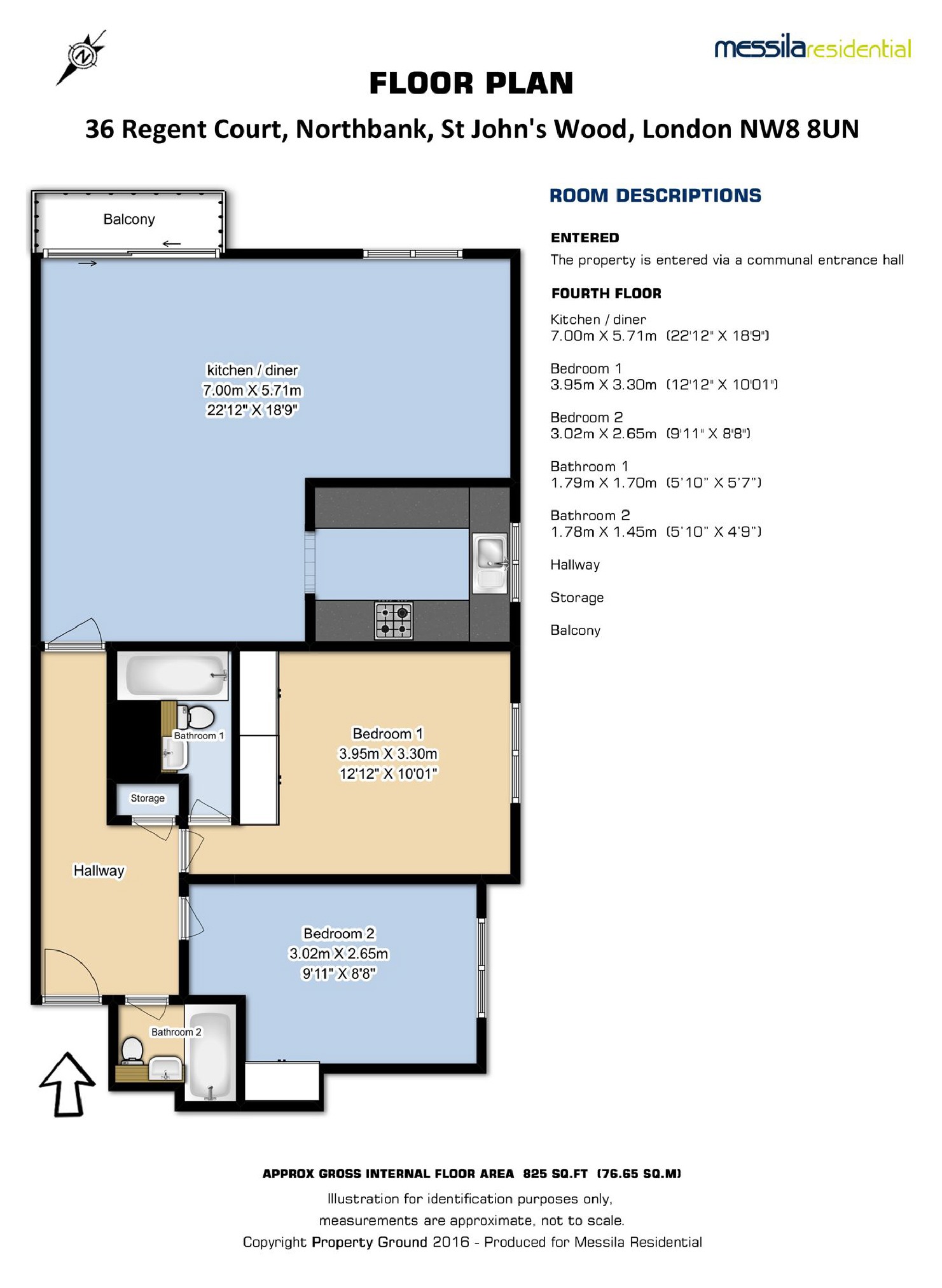 2 Bedrooms Flat to rent in Regent Court, Northbank, St John's Wood, London NW8