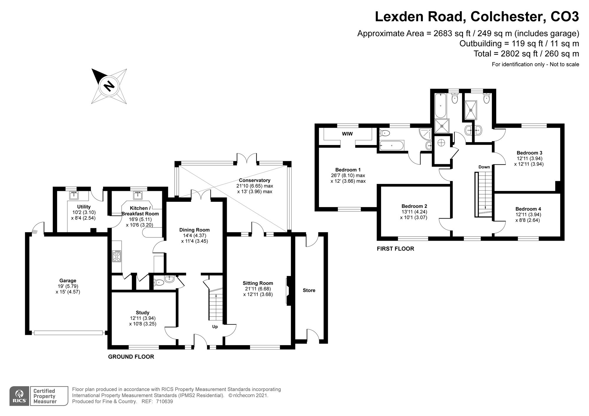 Lexden Road, Colchester CO3, 4 bedroom detached house for sale