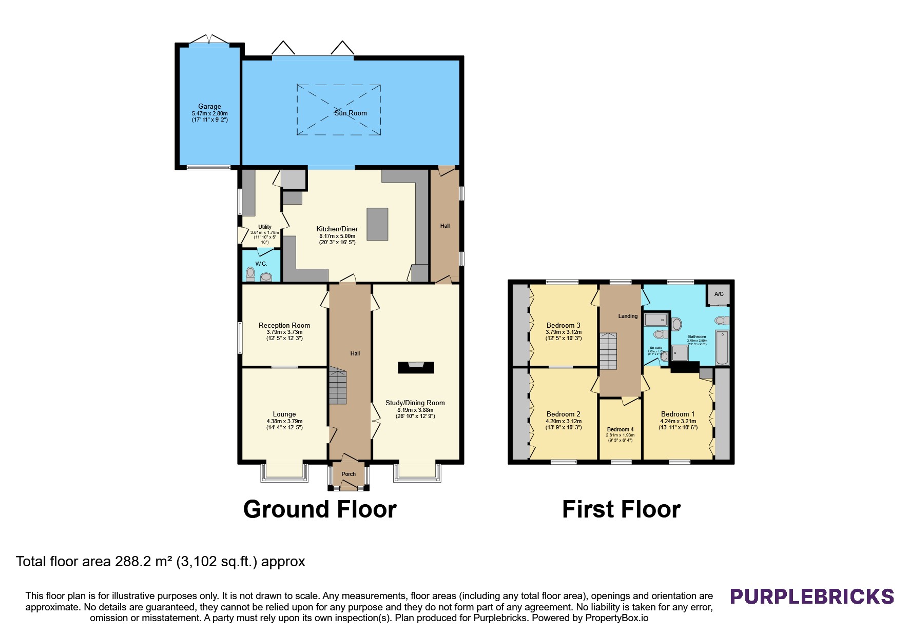 25, Main Road, West Huntspill floorplan
