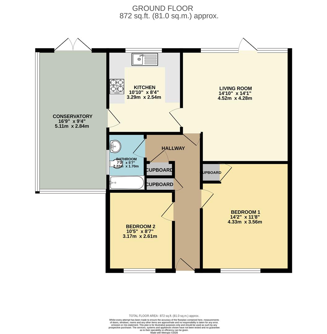4, Swanley Close, Eastbourne floorplan