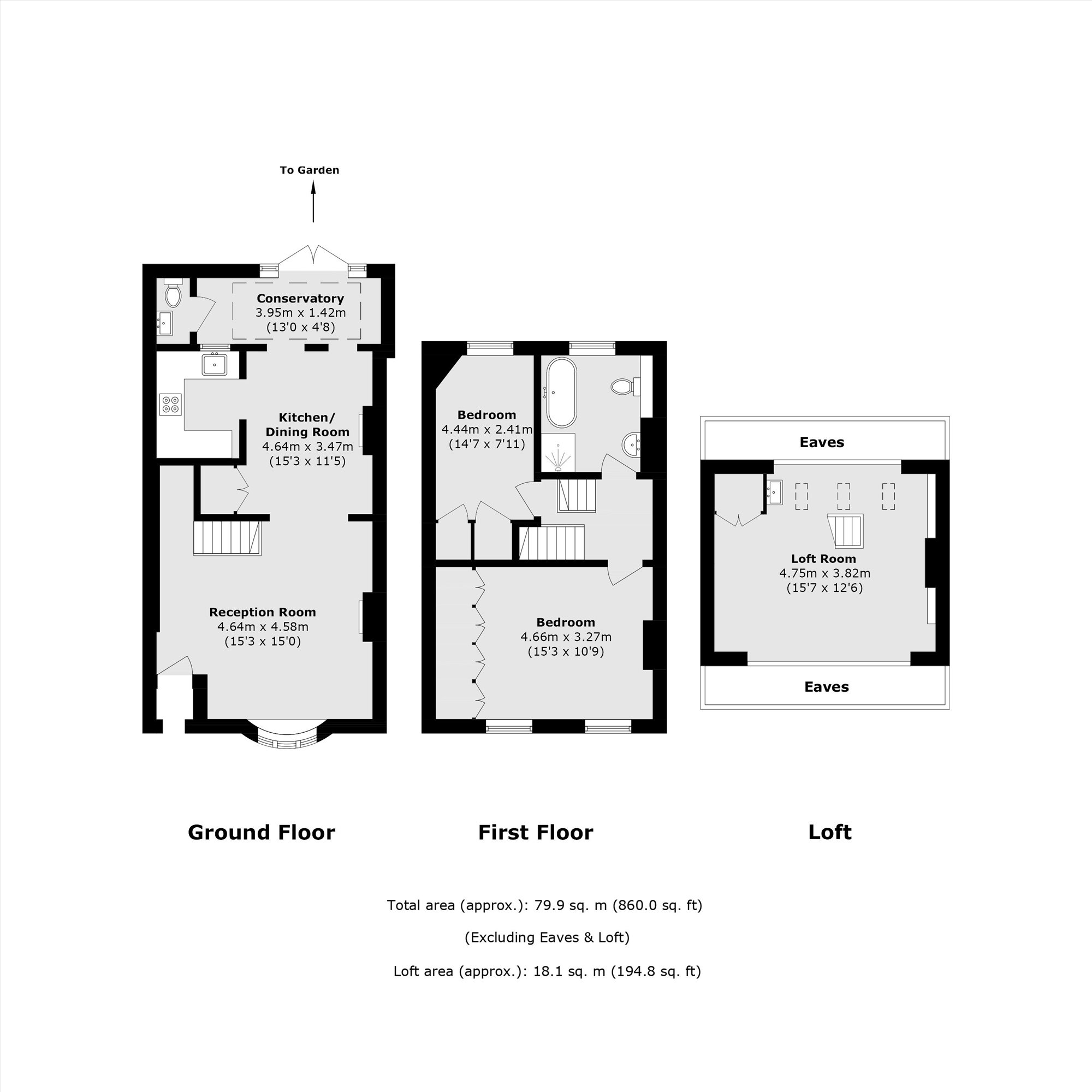 40, King Charles Crescent, Surbiton floorplan